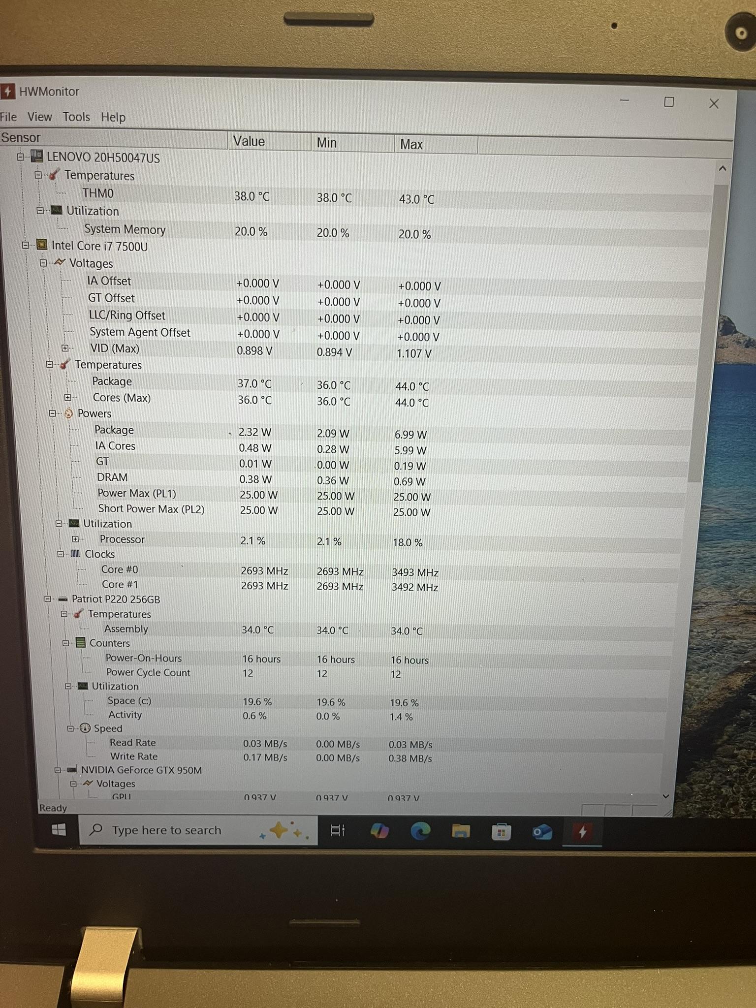 Lenovo Thinkpad E570 Nvidia GTX950M