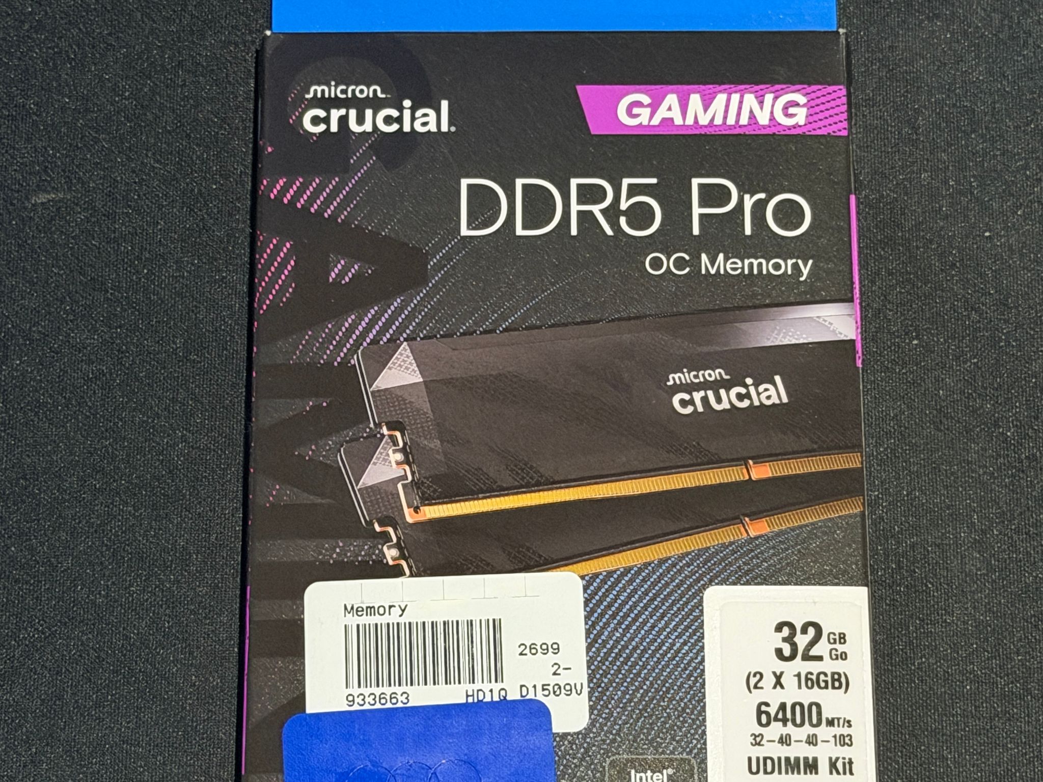 Crucial Pro Overclocking 32GB DDR5-6400 (2x16GB)