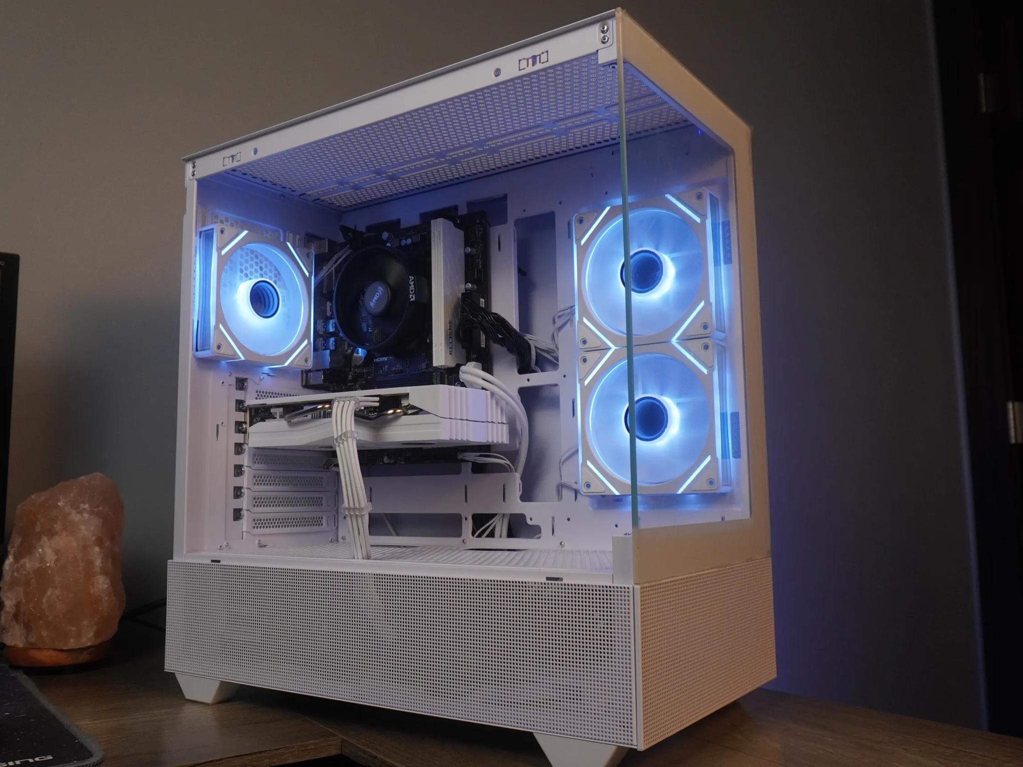 🤍ALL WHITE🤍 Starter GAMING MACHINE 🧡RX 580 2048SP 🧡 Ryzen 5 5500 | 32GB | 1TB...