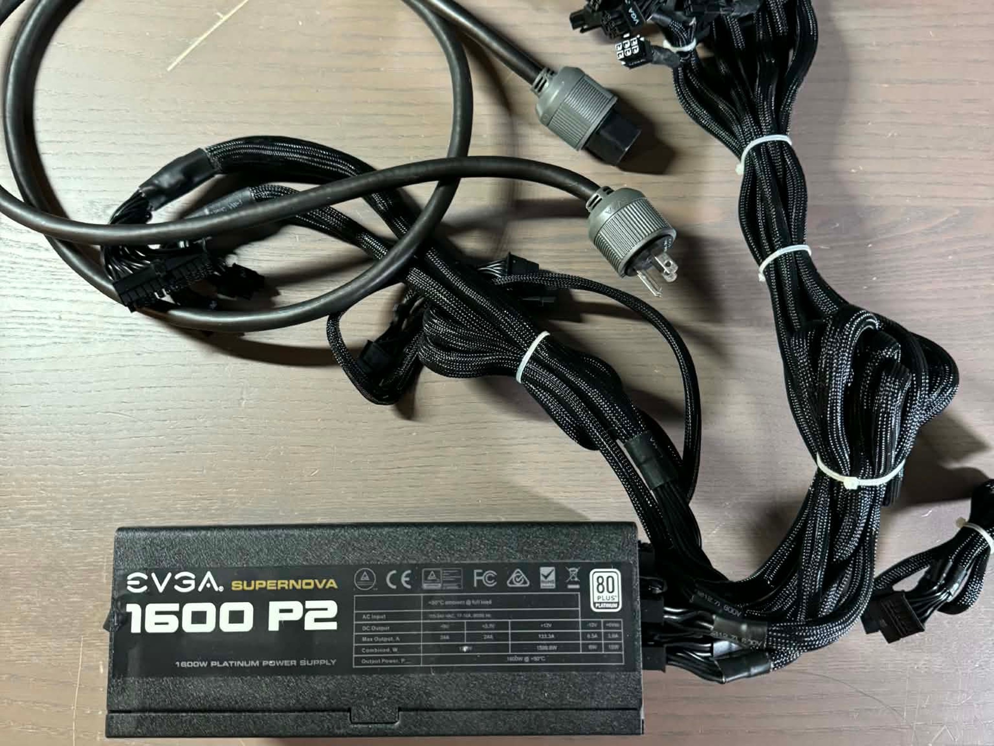 EVGA Supernova 1600W P2 80+ Platinum Power Supply 220-P2-1600 PSU