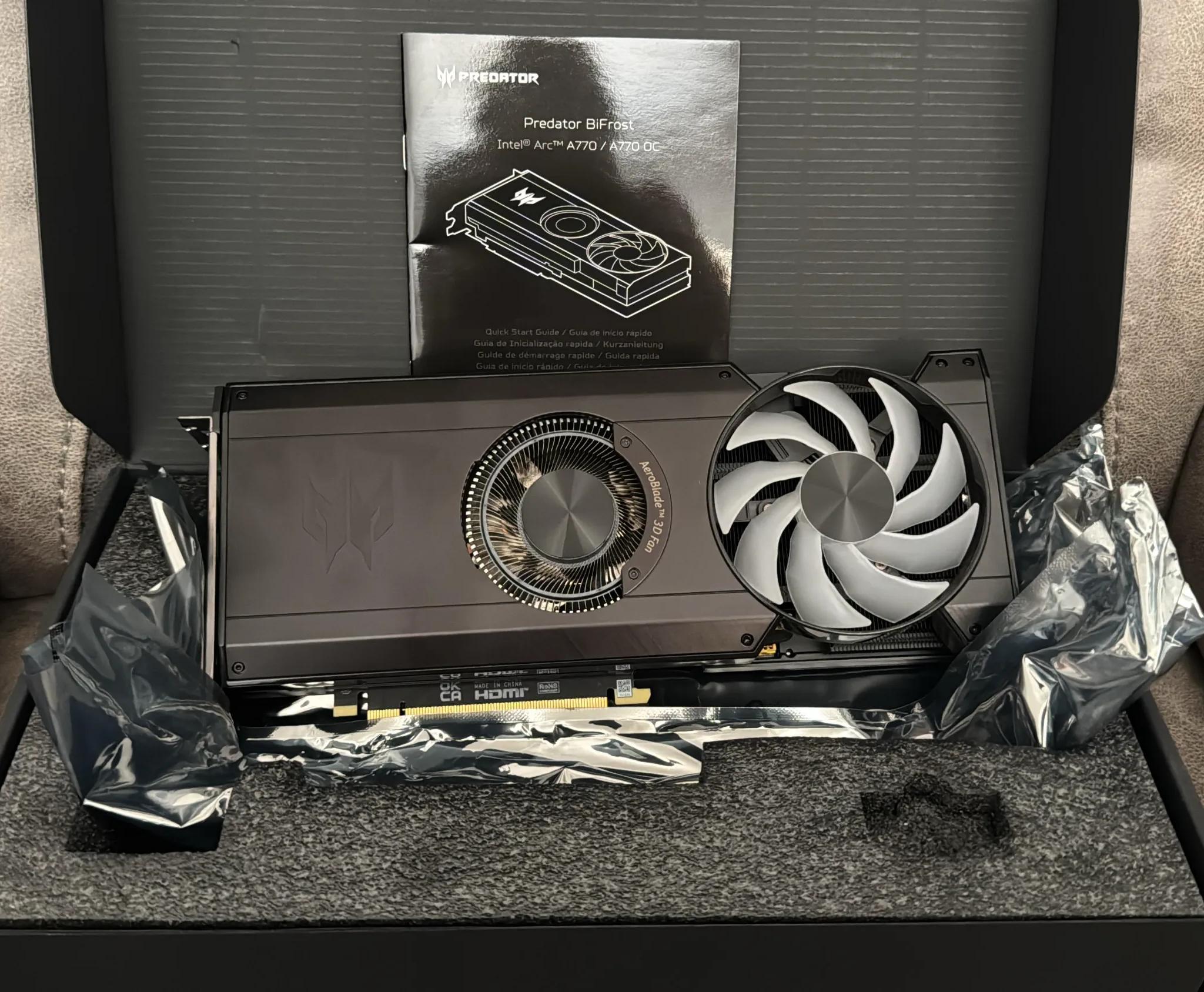 Intel ARC A770 16GB Acer Predator Bifrost
