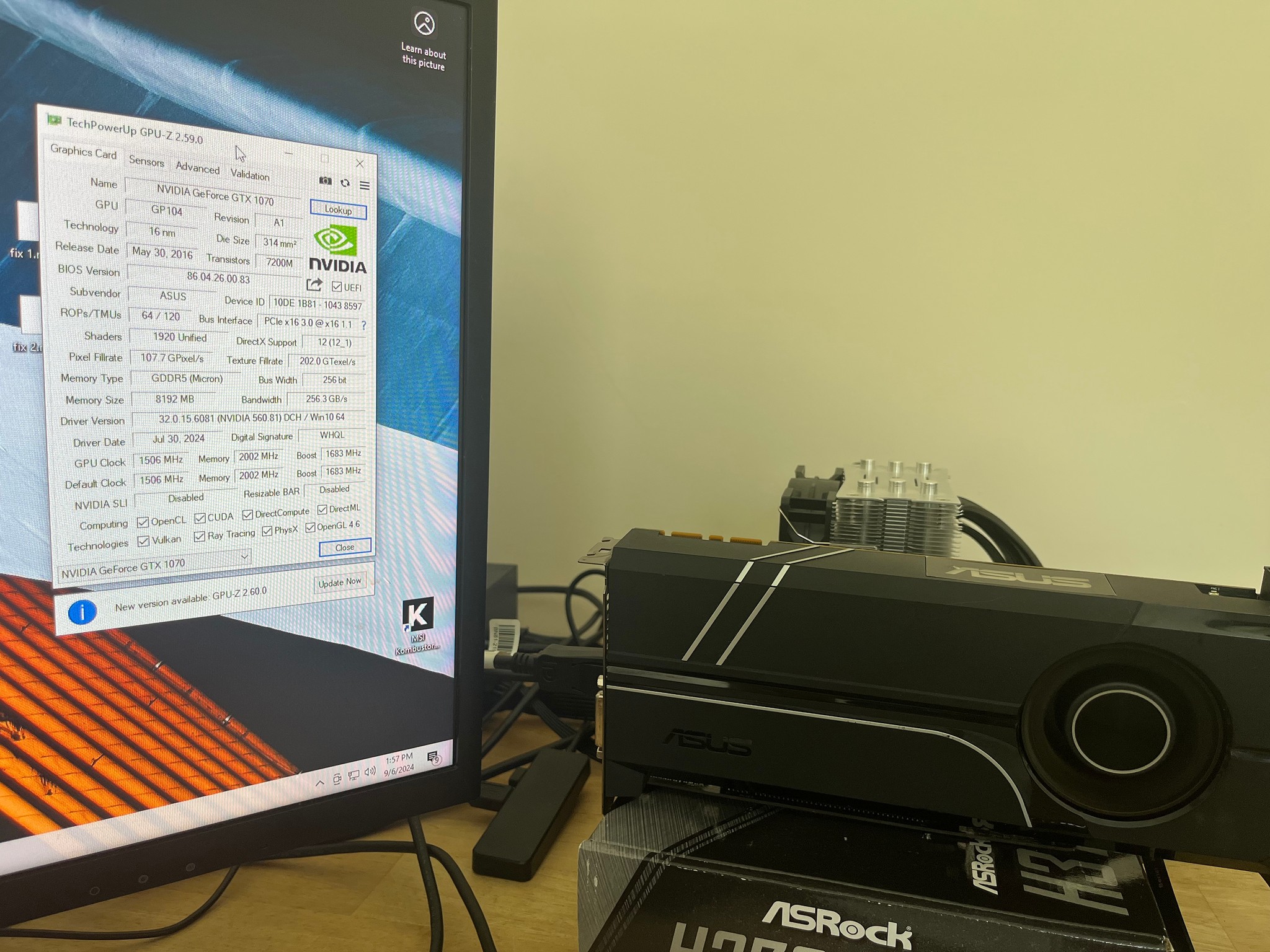 ASUS Turbo 1070 8GB