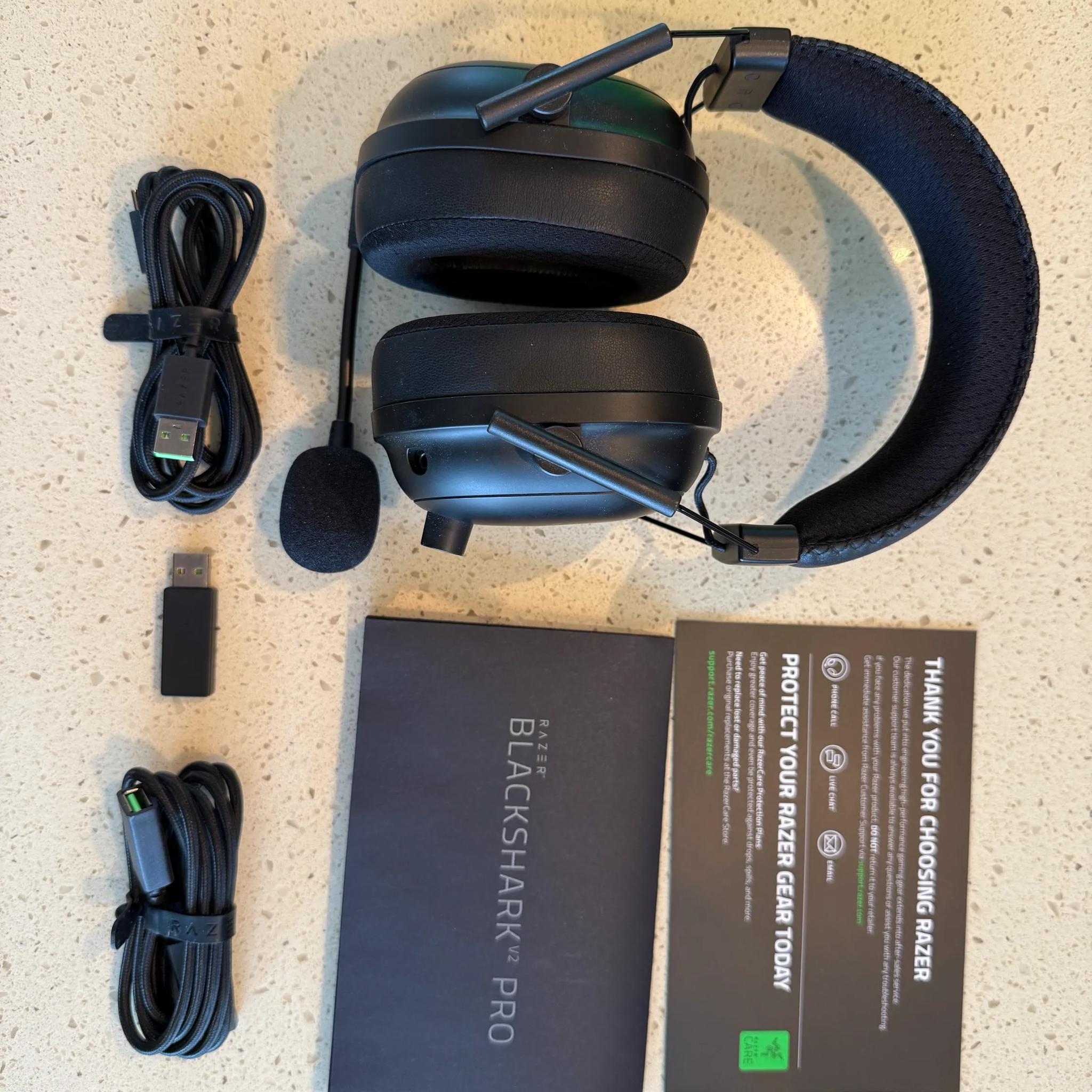 Razer BlackShark V2 Pro 2023 with Wicked Cushions Cooling Gel Cushions