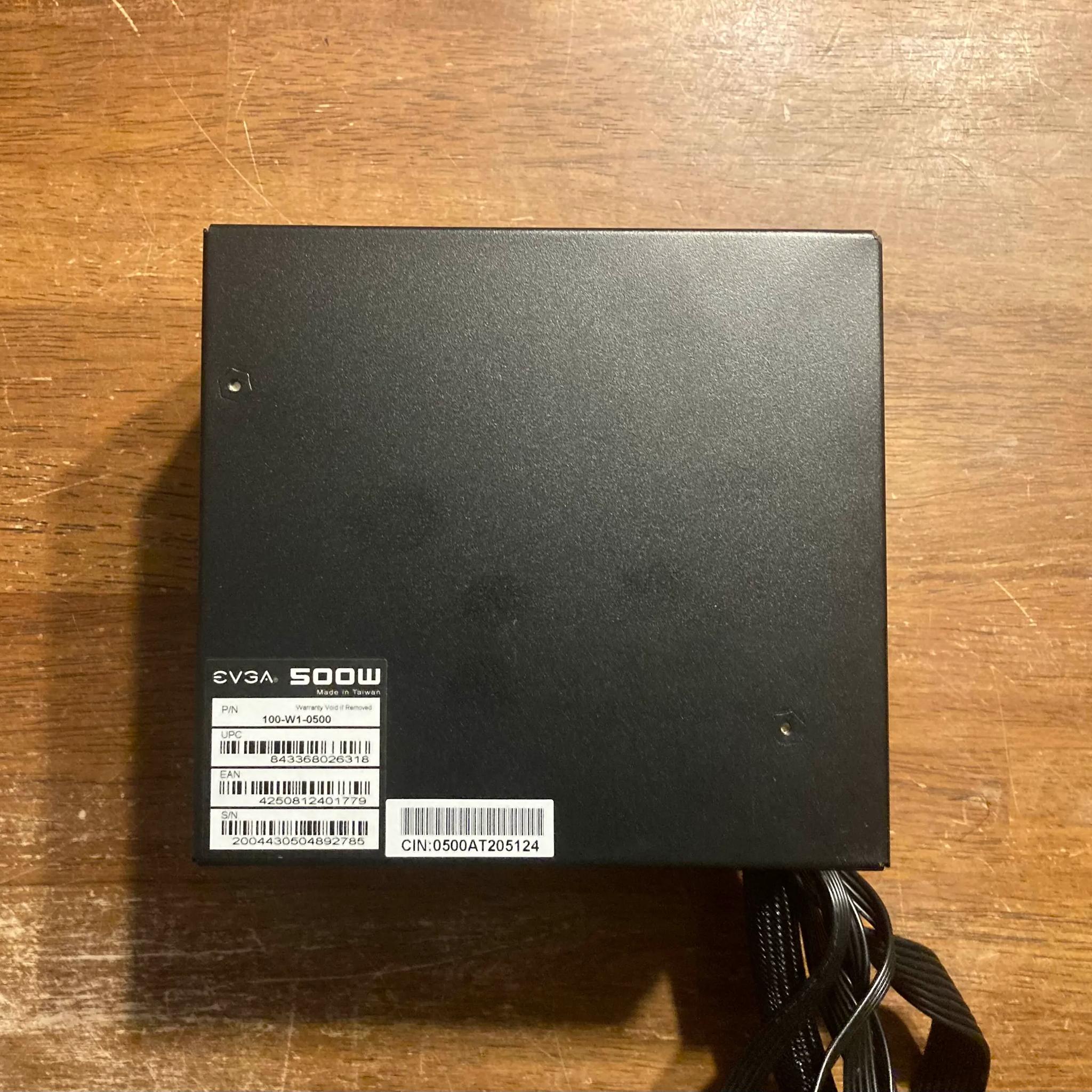 EVGA 500 W1 500 Watt 80+ White ATX Power Supply
