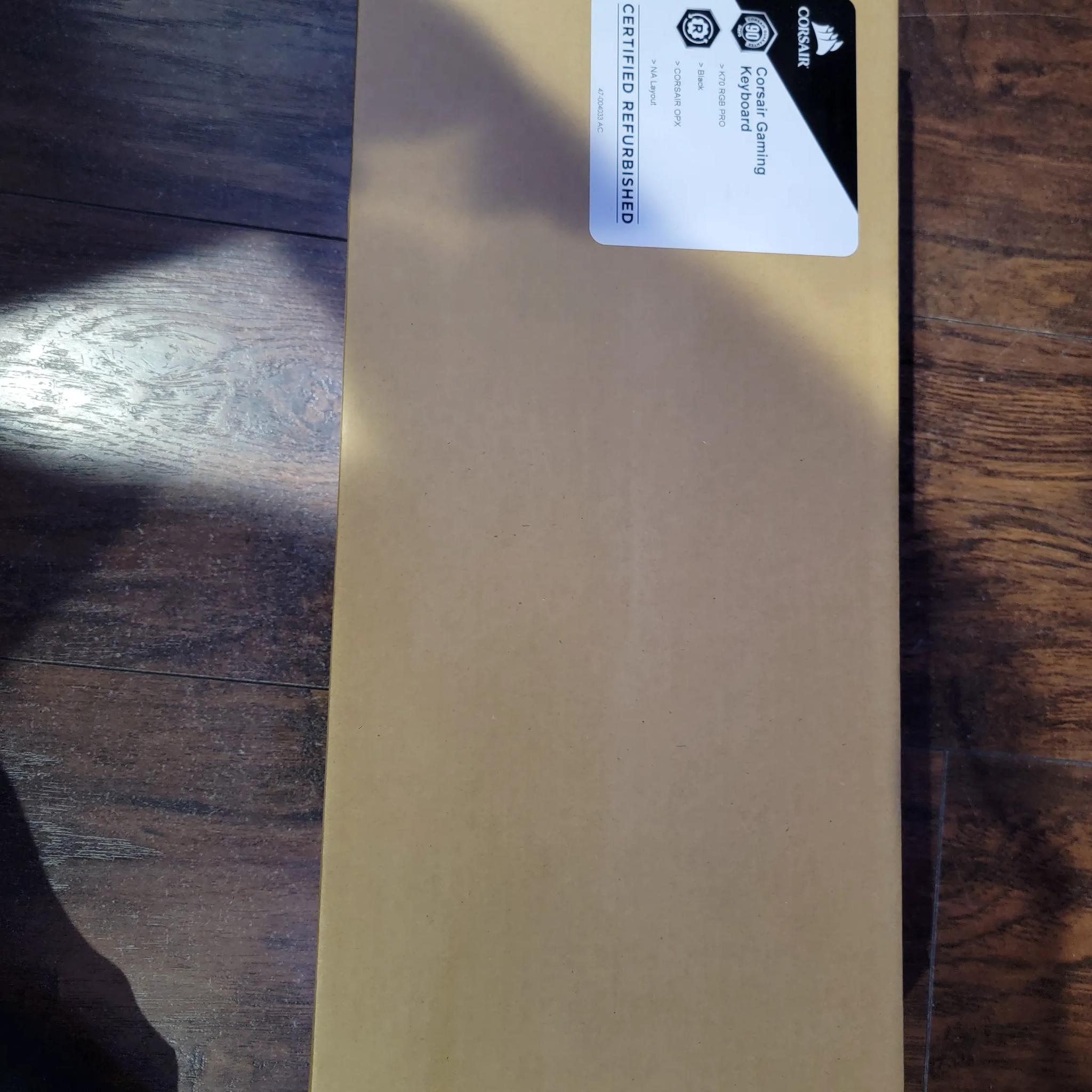 Corsair K70 PRO RGB Optical-Mechanical Gaming Keyboard (refurb, sealed)