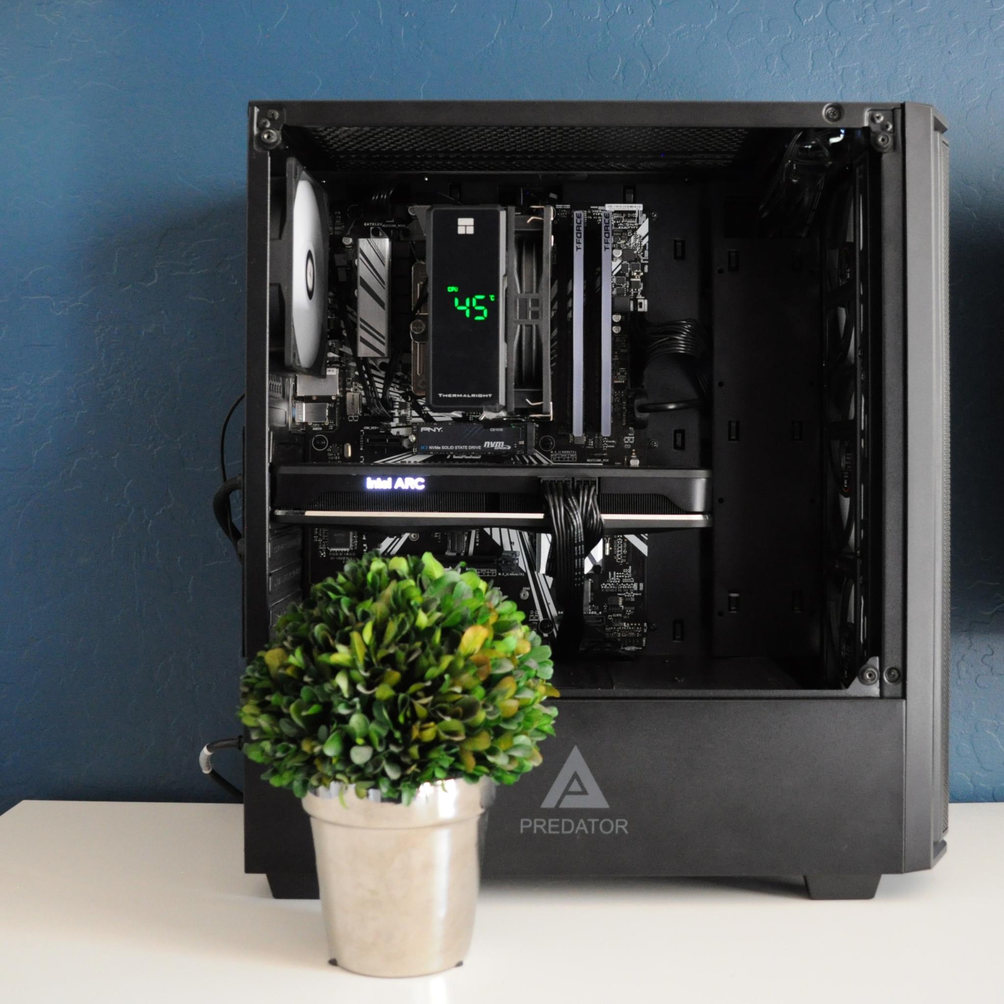 ALL INTEL GAMING PC | WIN 11 READY | ARC A750 | I5 9400F | 16GB RAM | 1TB SSD | ARGB | 1080P/1440P