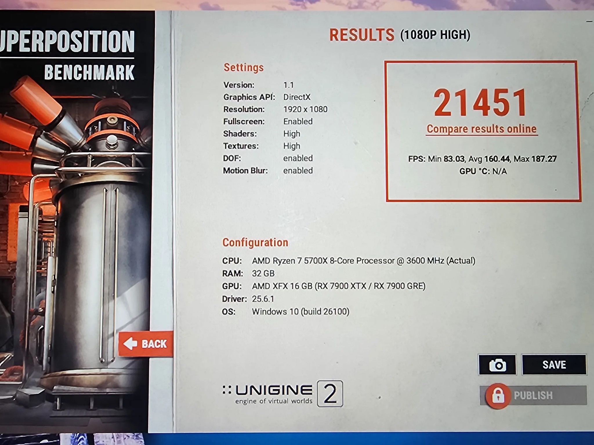 Gaming PC AMD Ryzen7 5700X AMD RX 7900 GRE 16GB