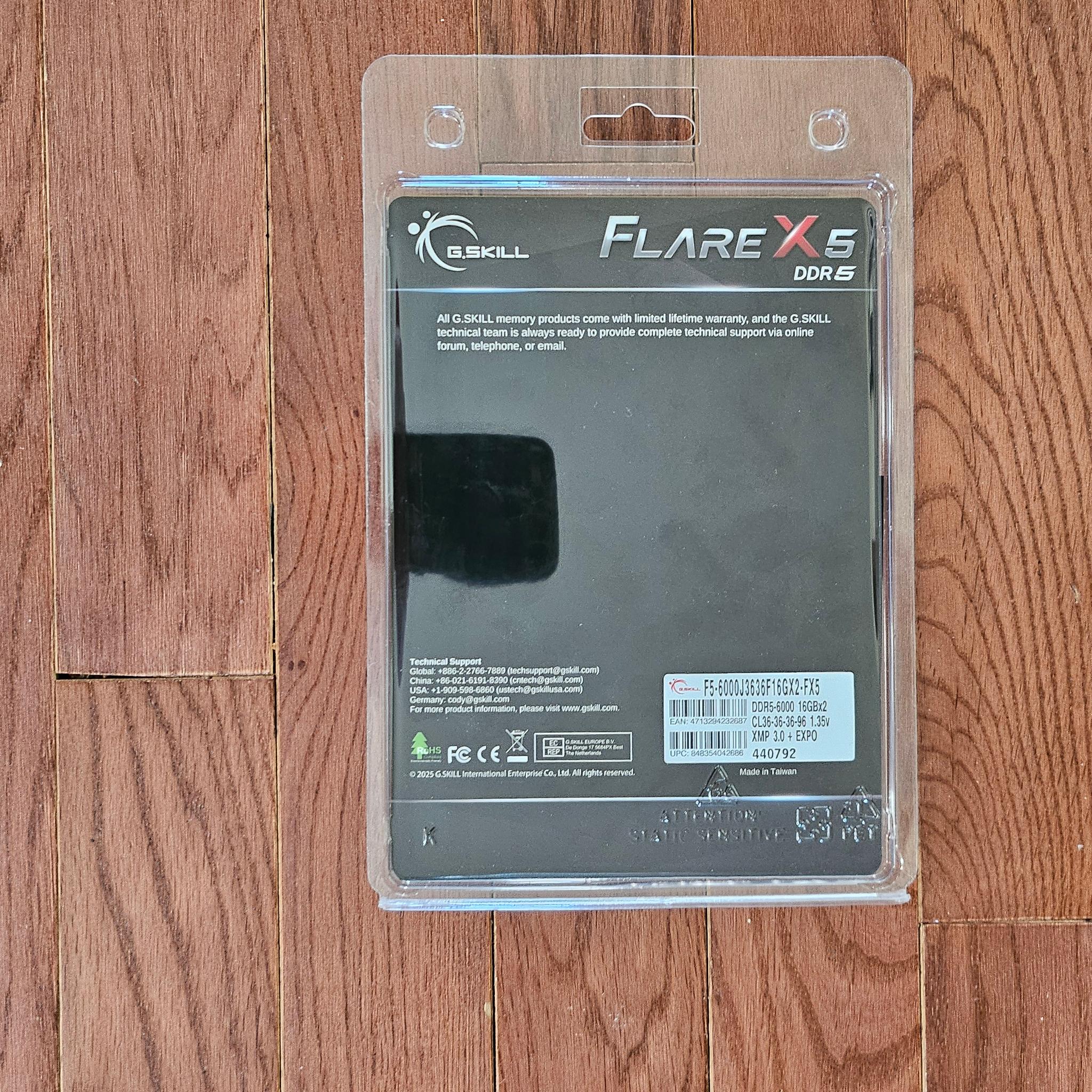 G. Skill Flare X5 DDR5 32 GB Ram, DDR5-6000 16GB x2