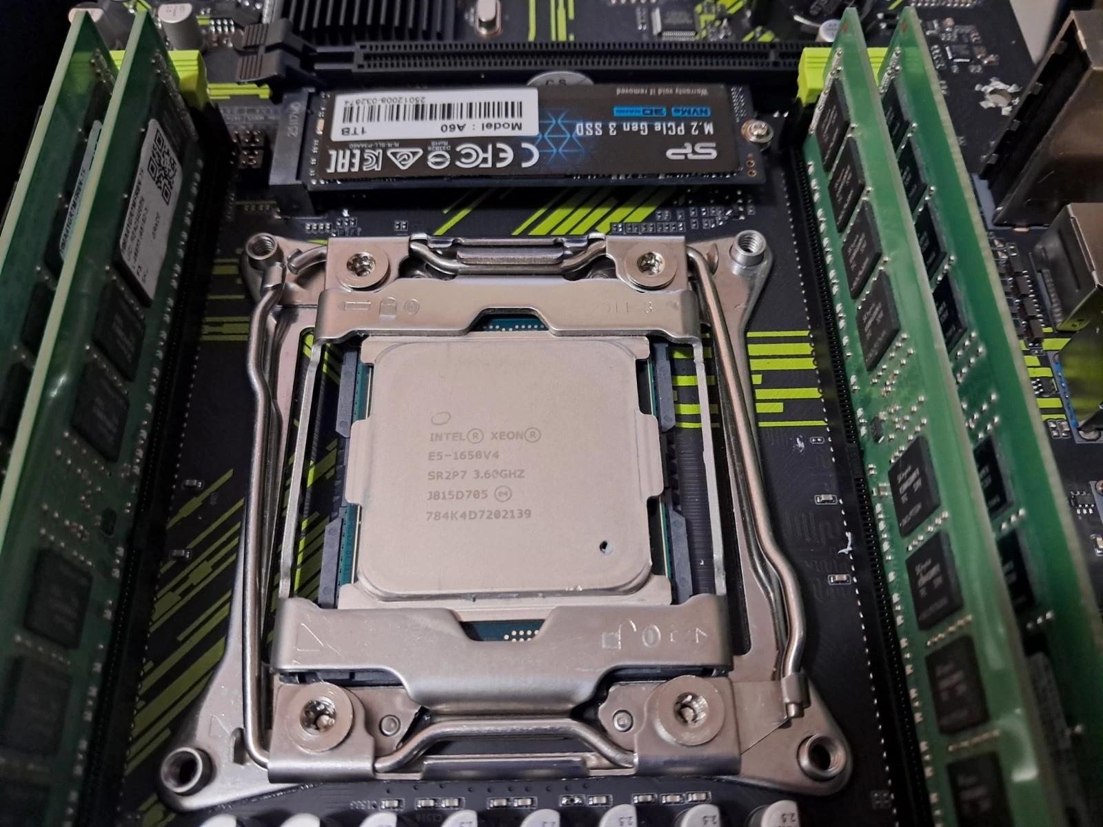 Motherboard CPU RAM SSD combo w/ Windows 11 | 6-core/12-thread Xeon | X99 | 32GB DDR4 | 1TB SSD