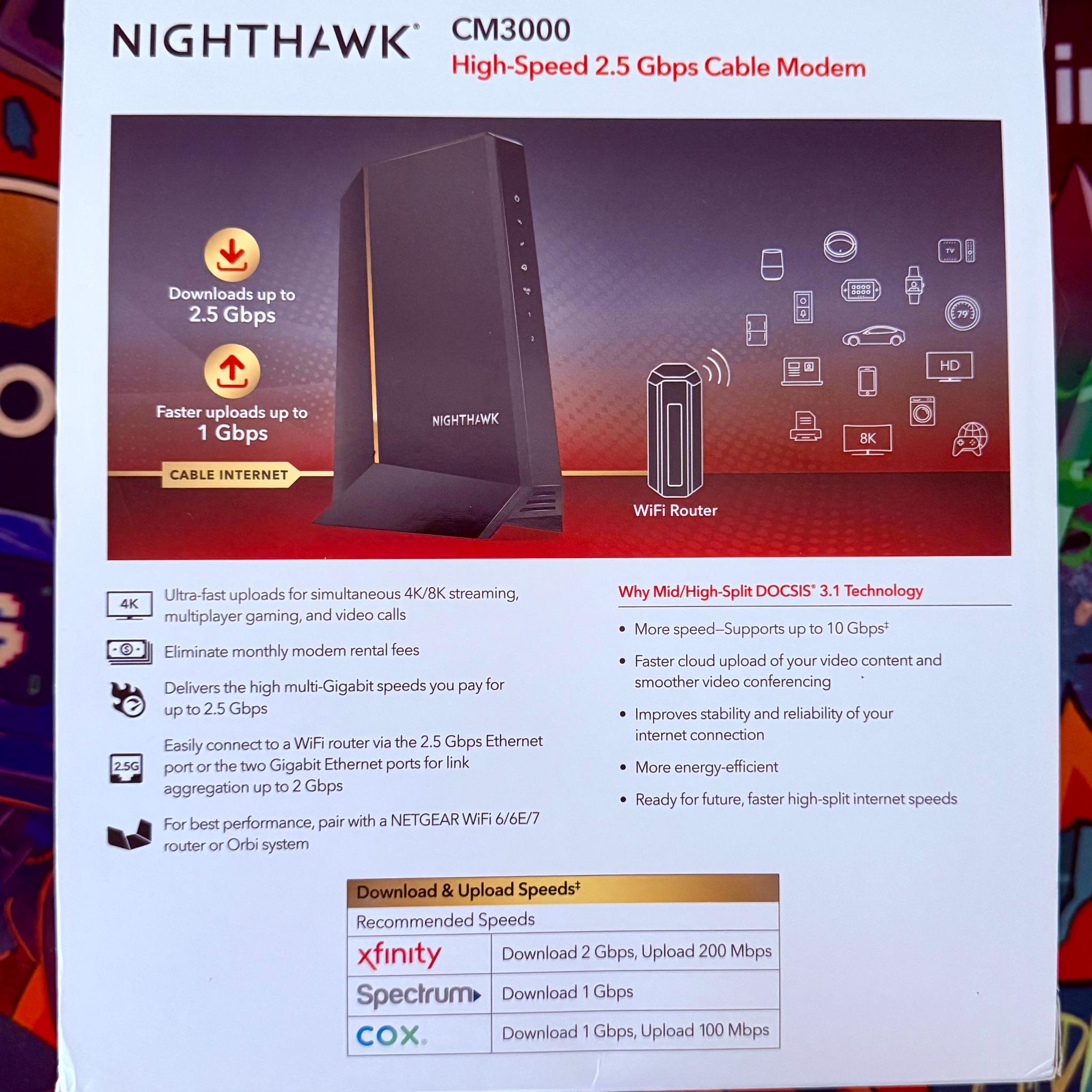 Netgear Nighthawk CM3000 High-Speed Cable Modem