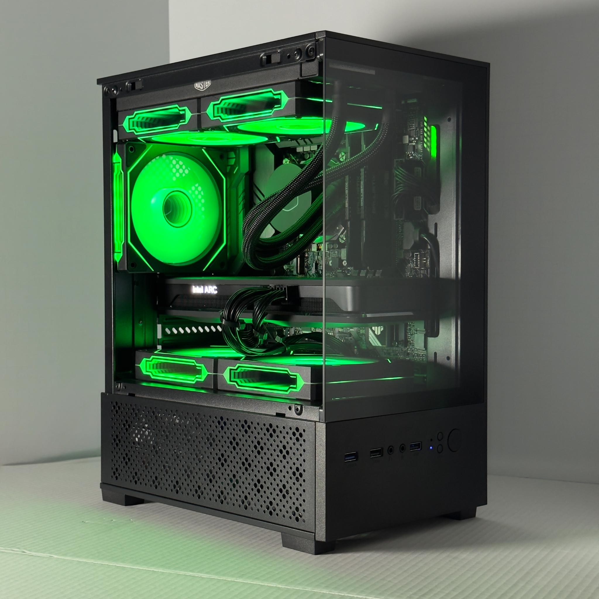 PixelForge Mini 1080p/1440p | i5-10400F | Arc A750 8GB | 16GB DDR4 | 512GB NVMe | WIFI + BT