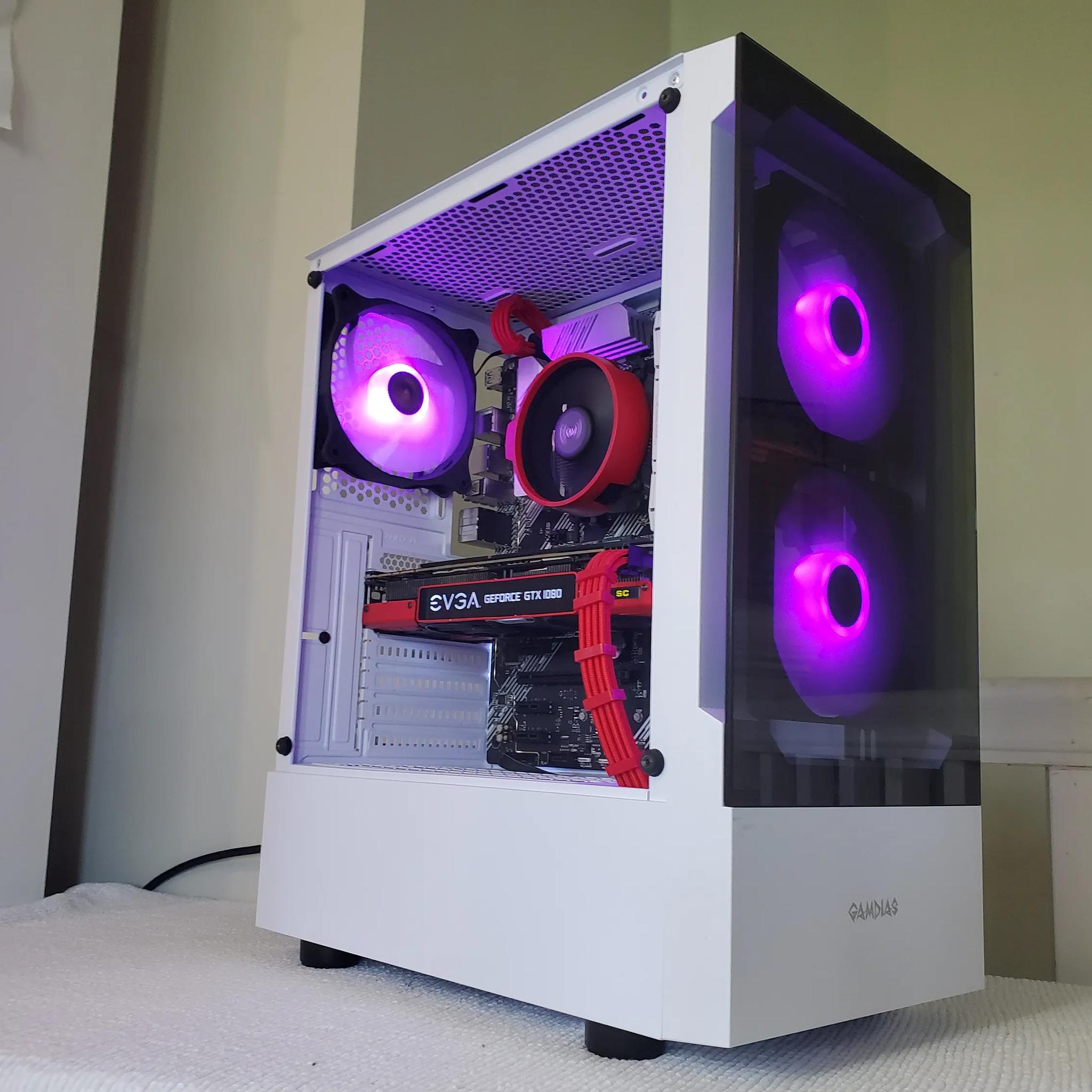 Red Ryzen 5 / GTX 1080 build