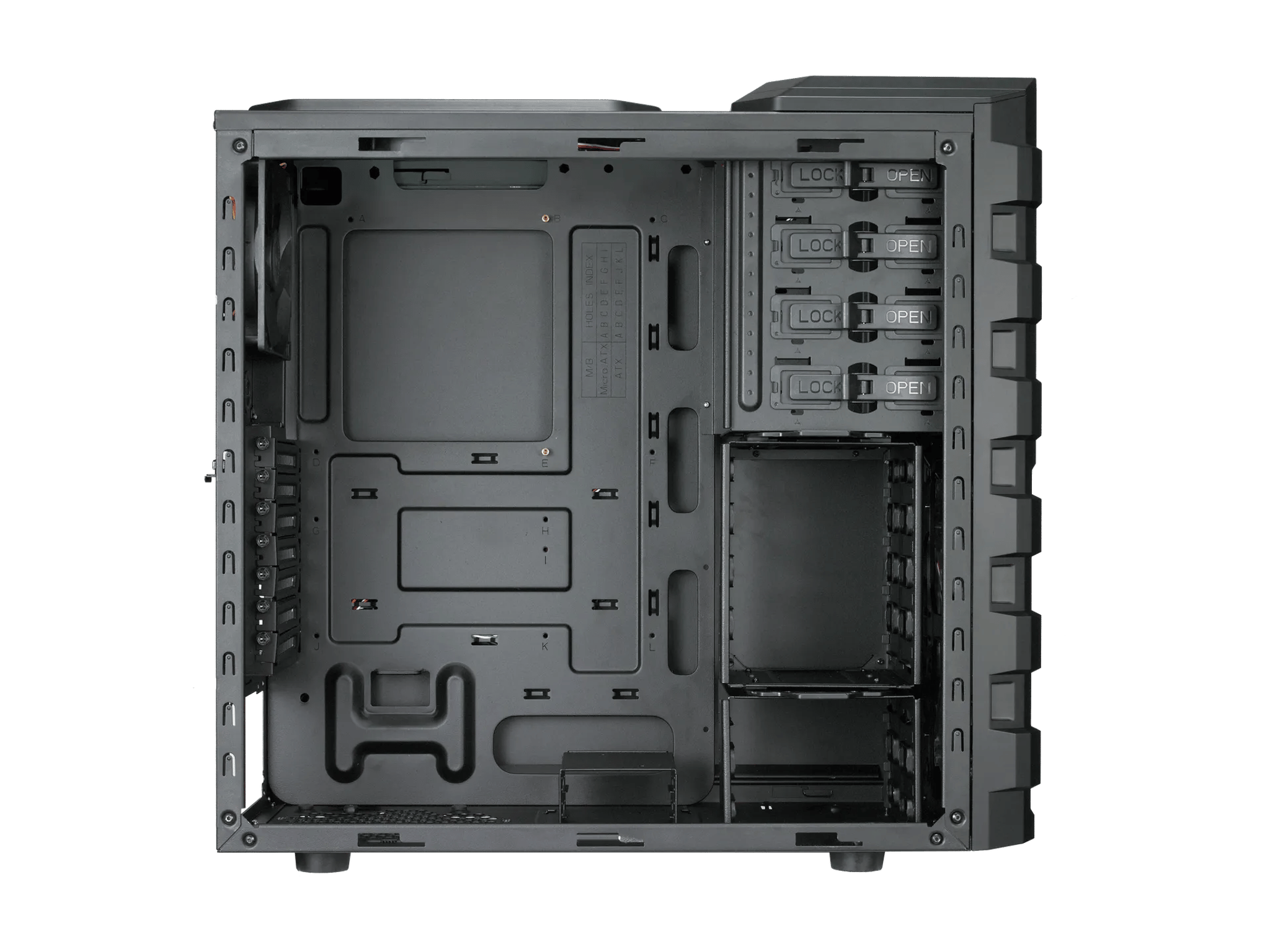 COOLER MASTER HAF 912 Plus - Black - Mid Tower - ATX - Retro Case