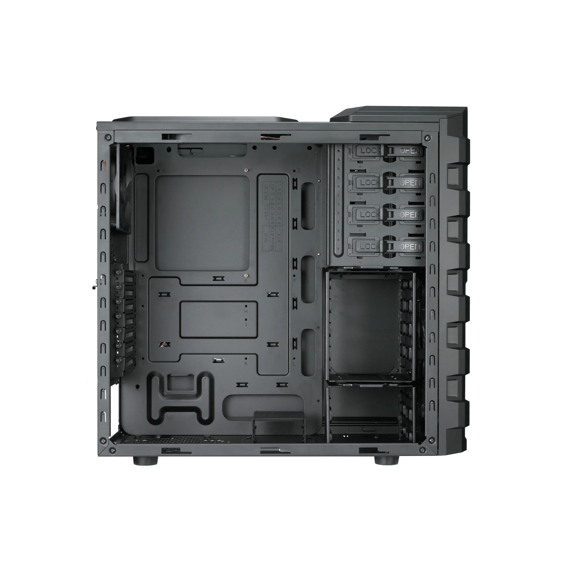 COOLER MASTER HAF 912 Plus - Black - Mid Tower - ATX - Retro Case