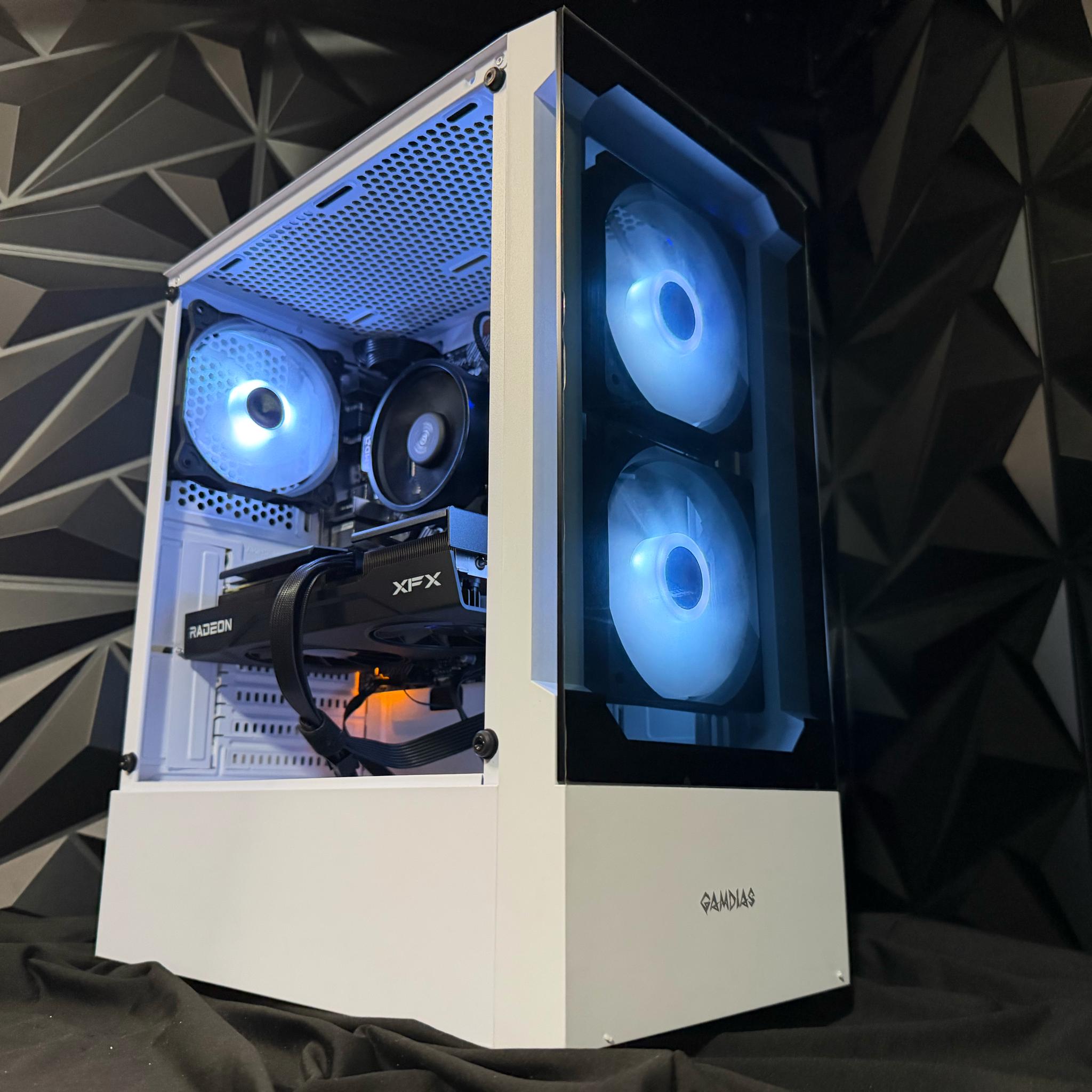 🐼🤍 GLASS PANDA 🤍🐼 Ryzen 5 5500| RX 9060XT| 16 GB DDR4| 750GB NVMe| 650W PSU