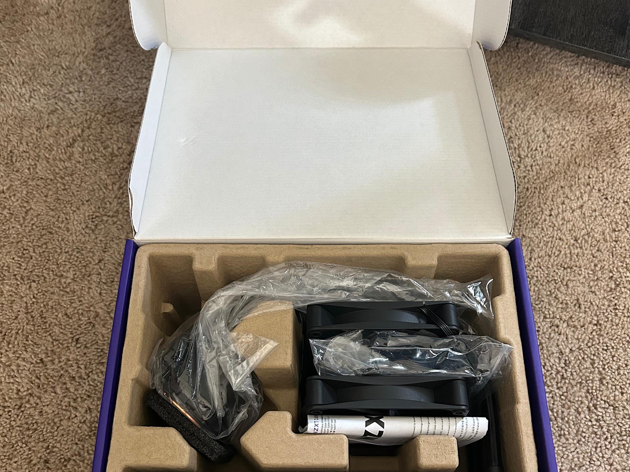 NZXT Kraken 240mm AIO cooler with lcd display