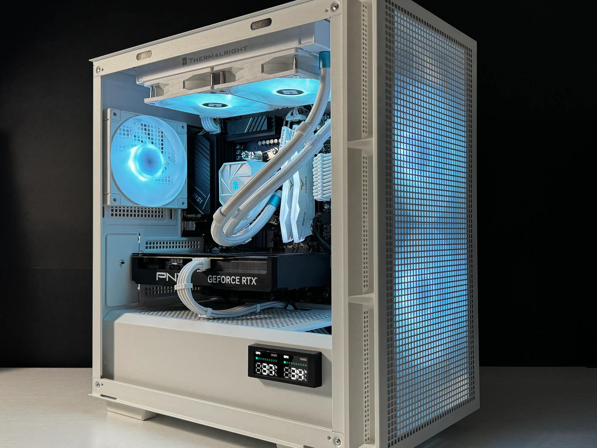 ⚫️SKY⚪️ Gaming PC | AMD Ryzen 5 7600x | 32GB DDR5 | RTX 4070 | 1TB m.2 SSD | Win10 PRO | Wi-Fi