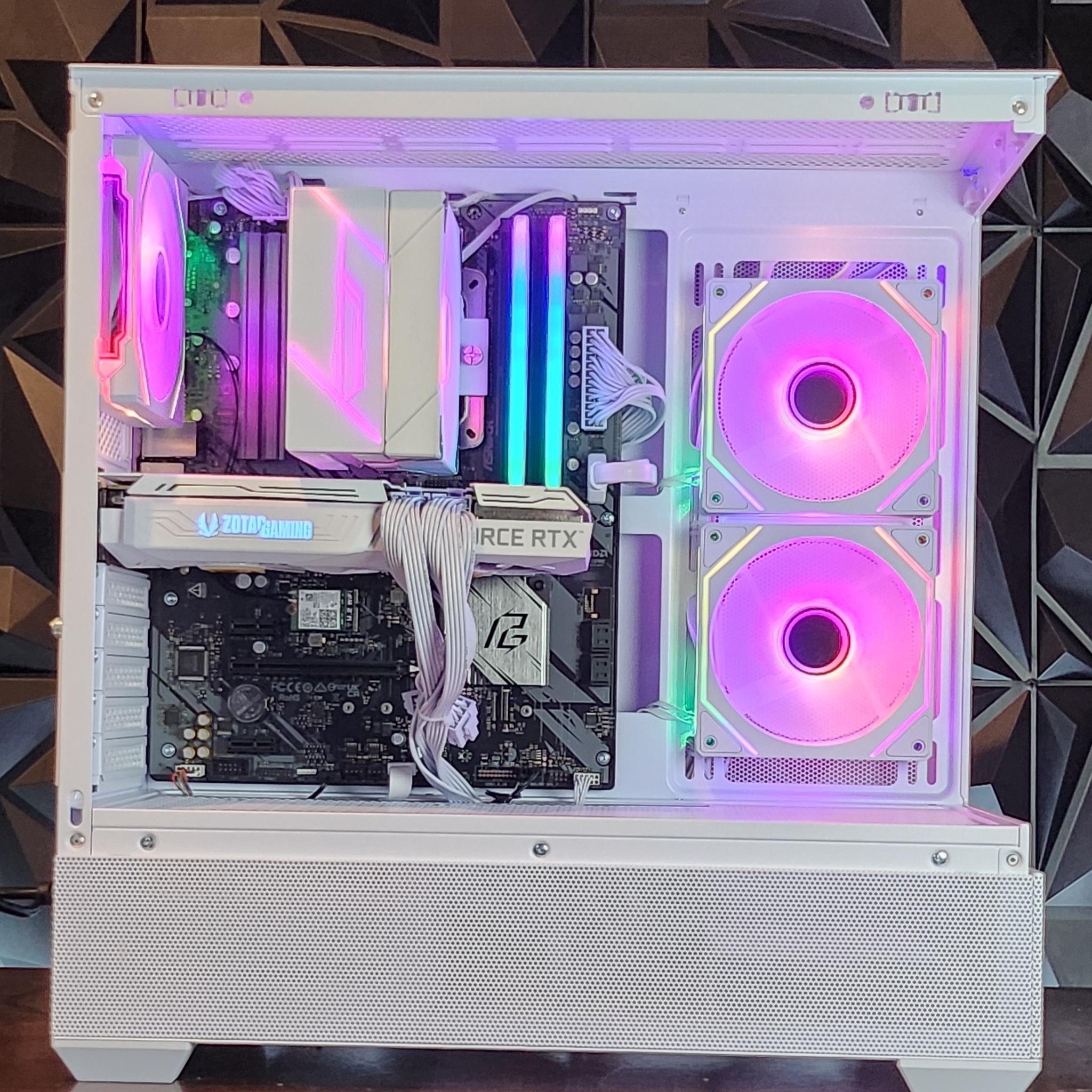⚪ White ⚪ Gaming Pc (Ryzen 5 + RTX 3060 TI)