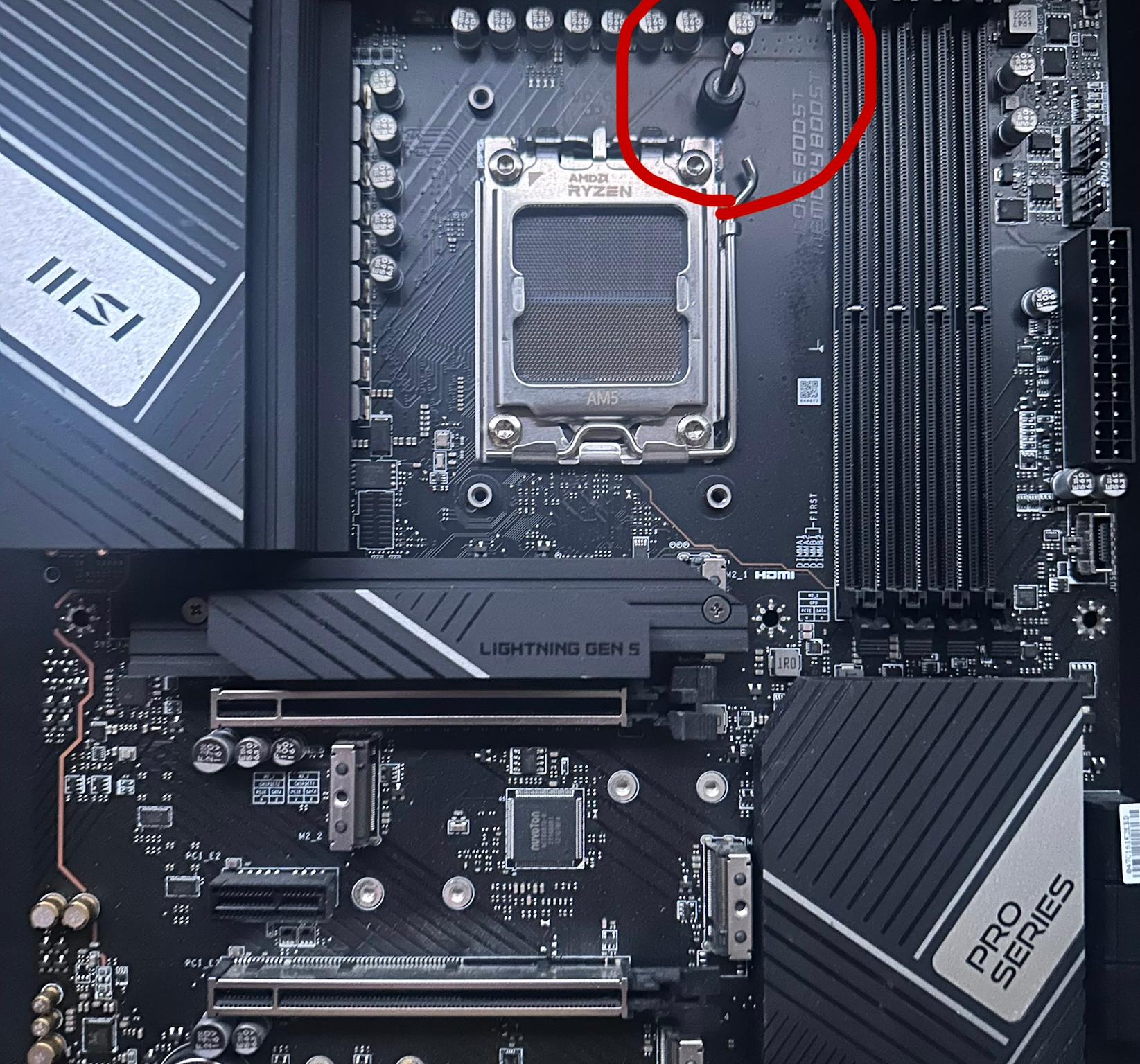 USED MSI PRO B650-P WIFI AM5 ATX Motherboard (READ)