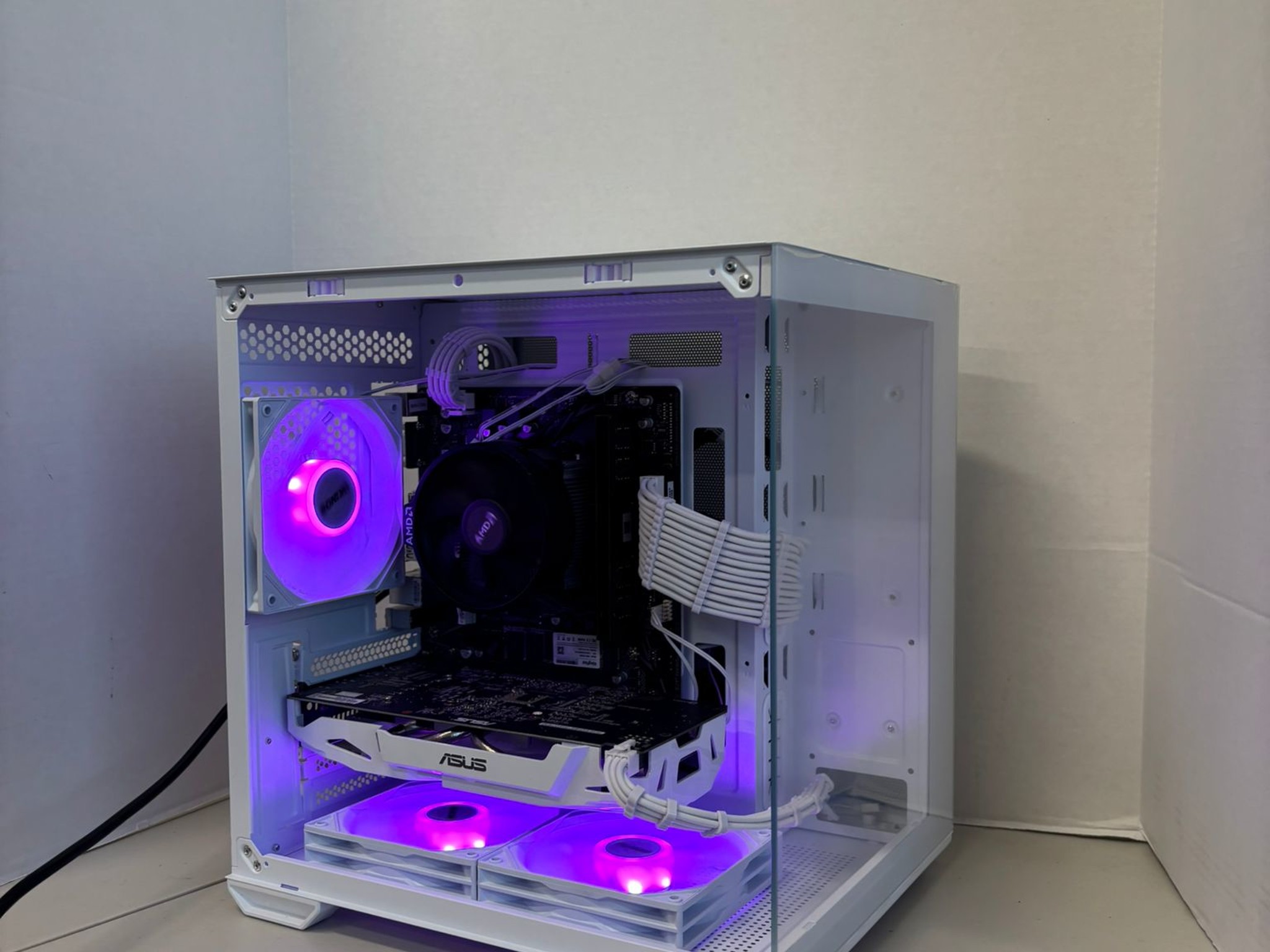 ⚪️ All-White 1080p Gaming PC | GTX 1060 6GB + Ryzen 5 1600 | 16GB RAM | Clean & Smooth Performance