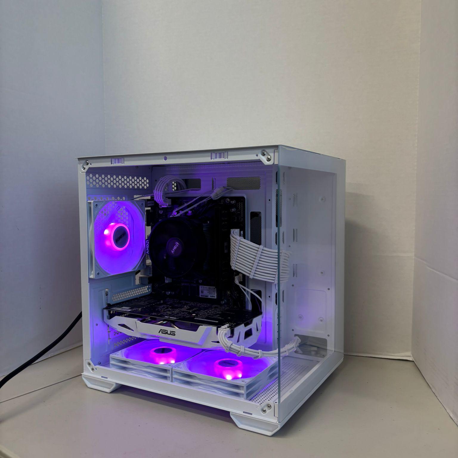 ⚪️ All-White 1080p Gaming PC | GTX 1060 6GB + Ryzen 5 1600 | 16GB RAM | Clean & Smooth Performance