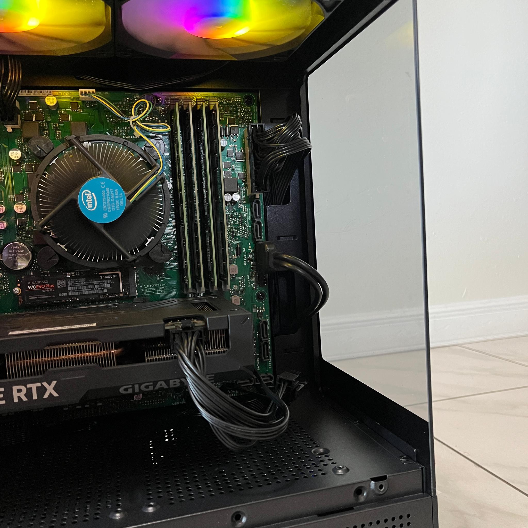 NVIDIA RTX 4060 Ti, Intel Core i7-9700, 16GB RAM, 500GB SSD - High FPS Gaming PC w/ Wi-Fi & BT