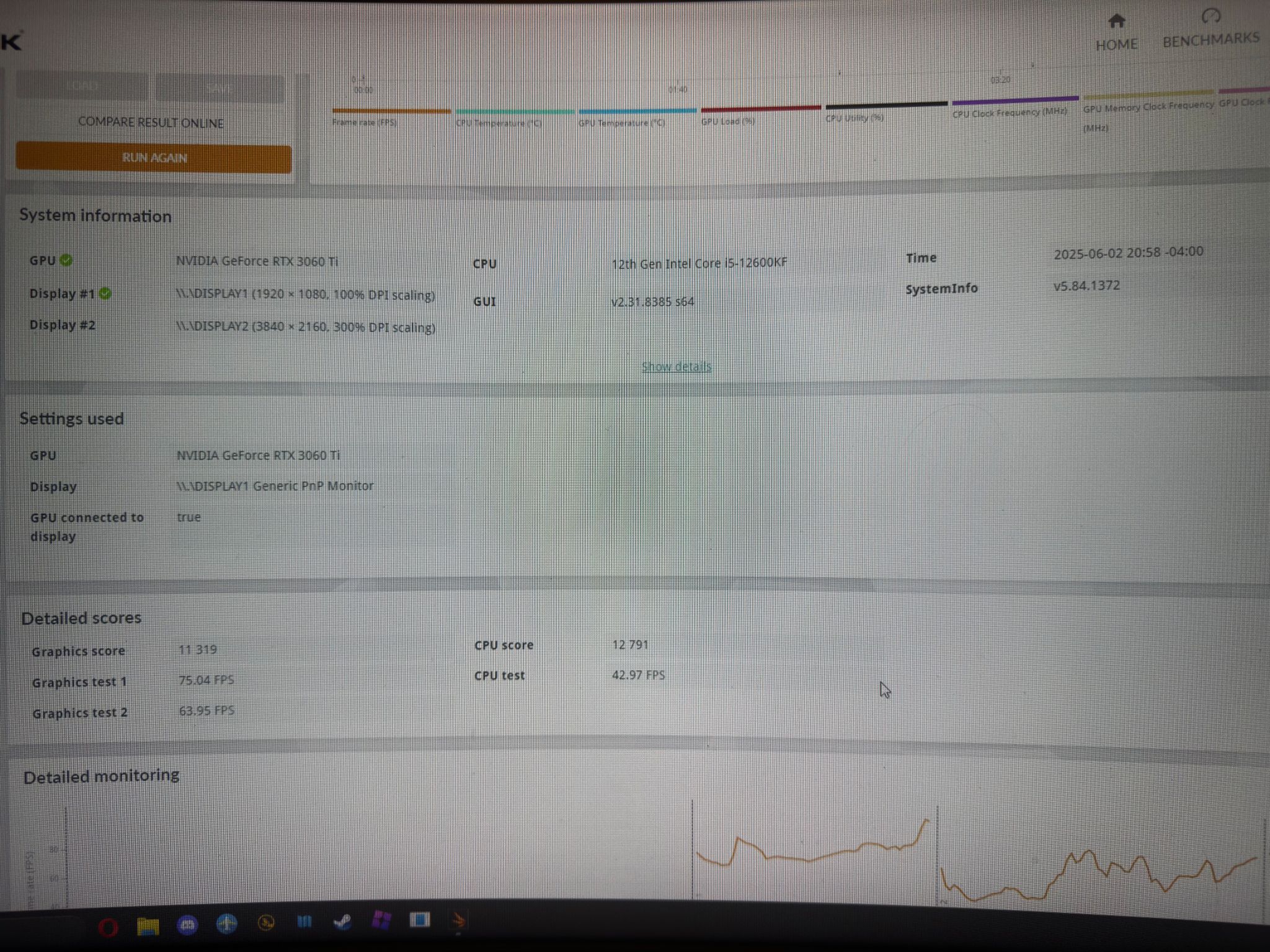 MSI GeForce RTX 3060Ti Ventux 2X OCV1 LHR