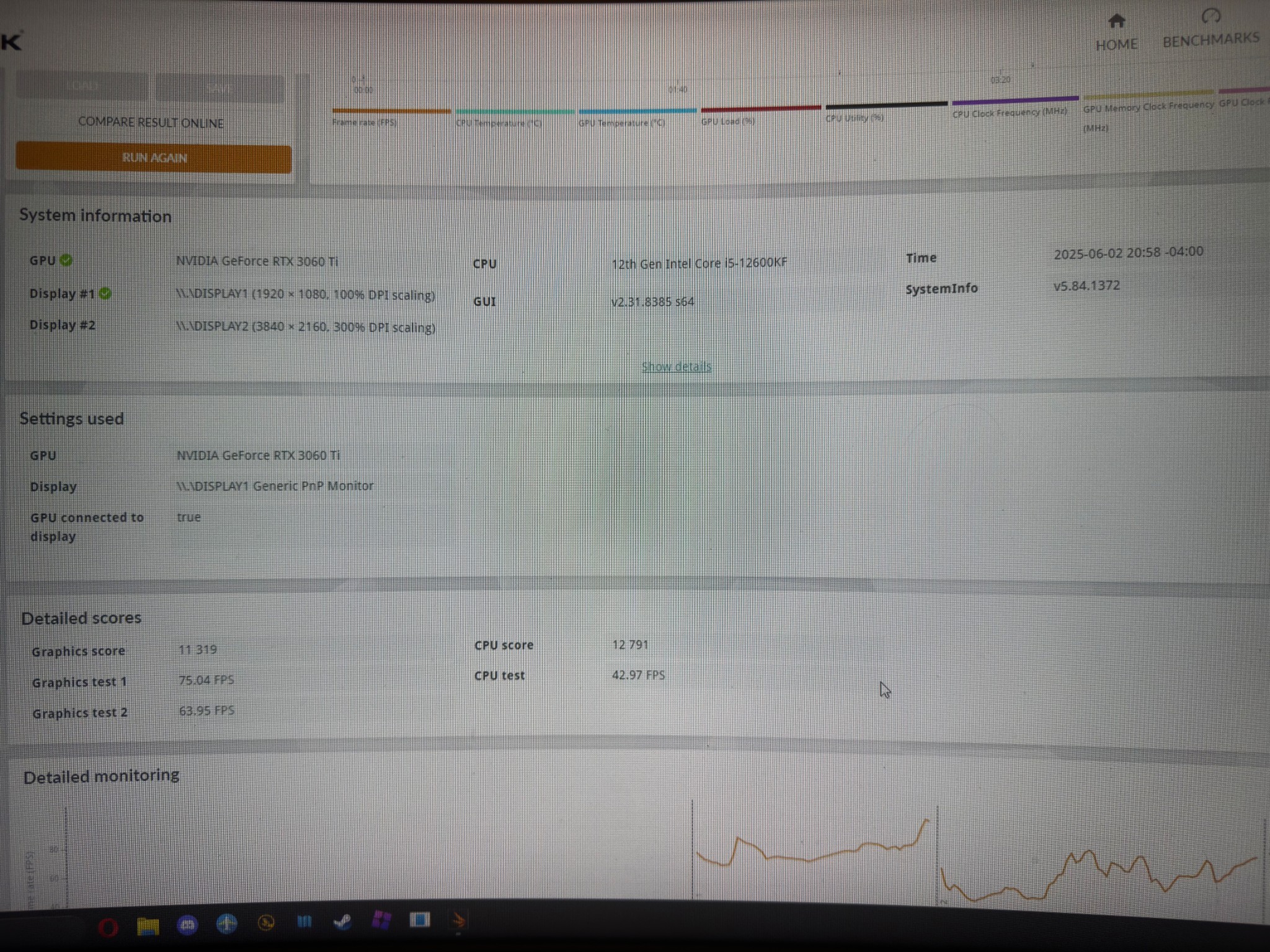 MSI GeForce RTX 3060Ti Ventux 2X OCV1 LHR