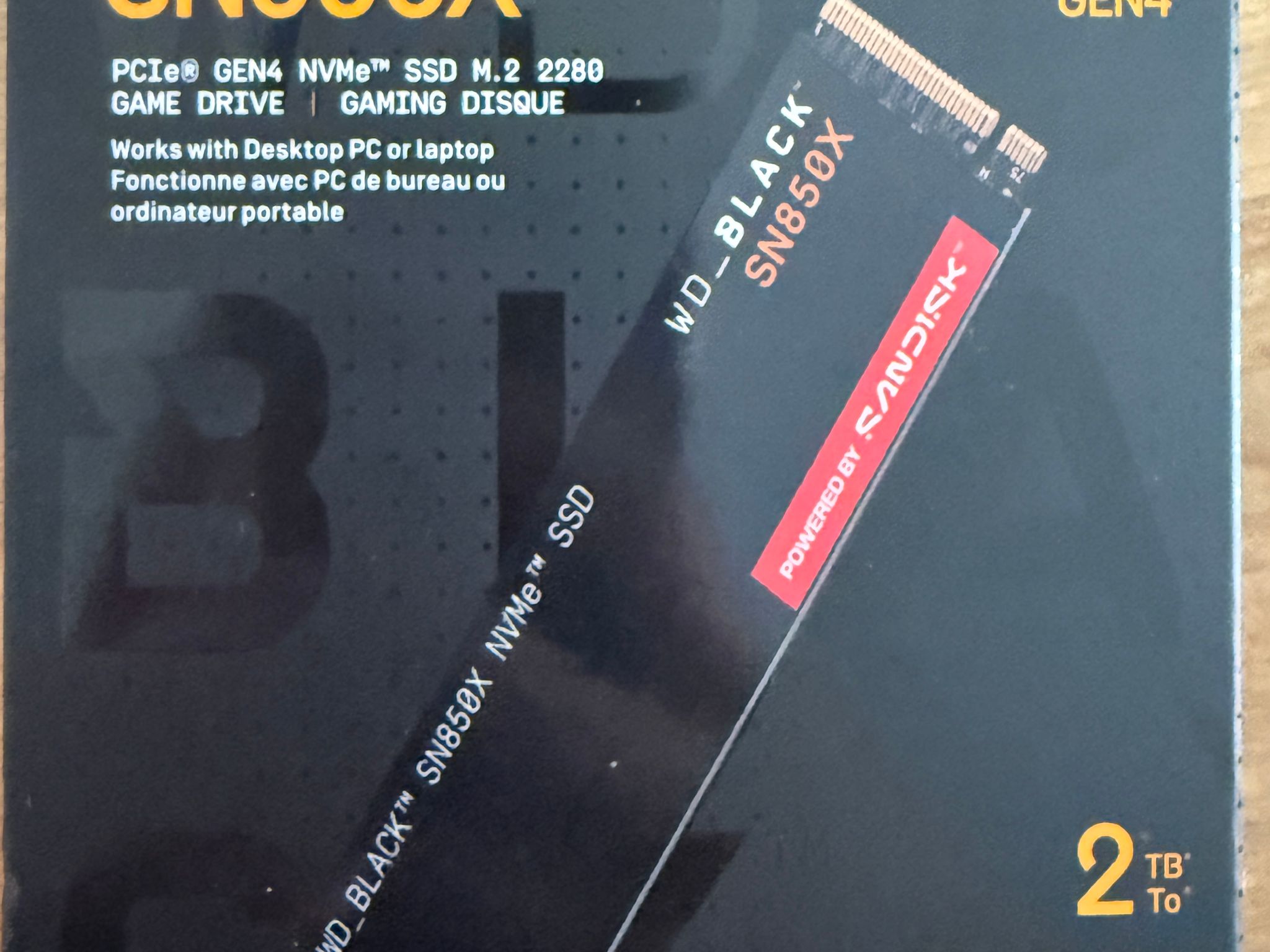 Western Digital WD_BLACK SN850X 2TB M.2 NVMe SSD