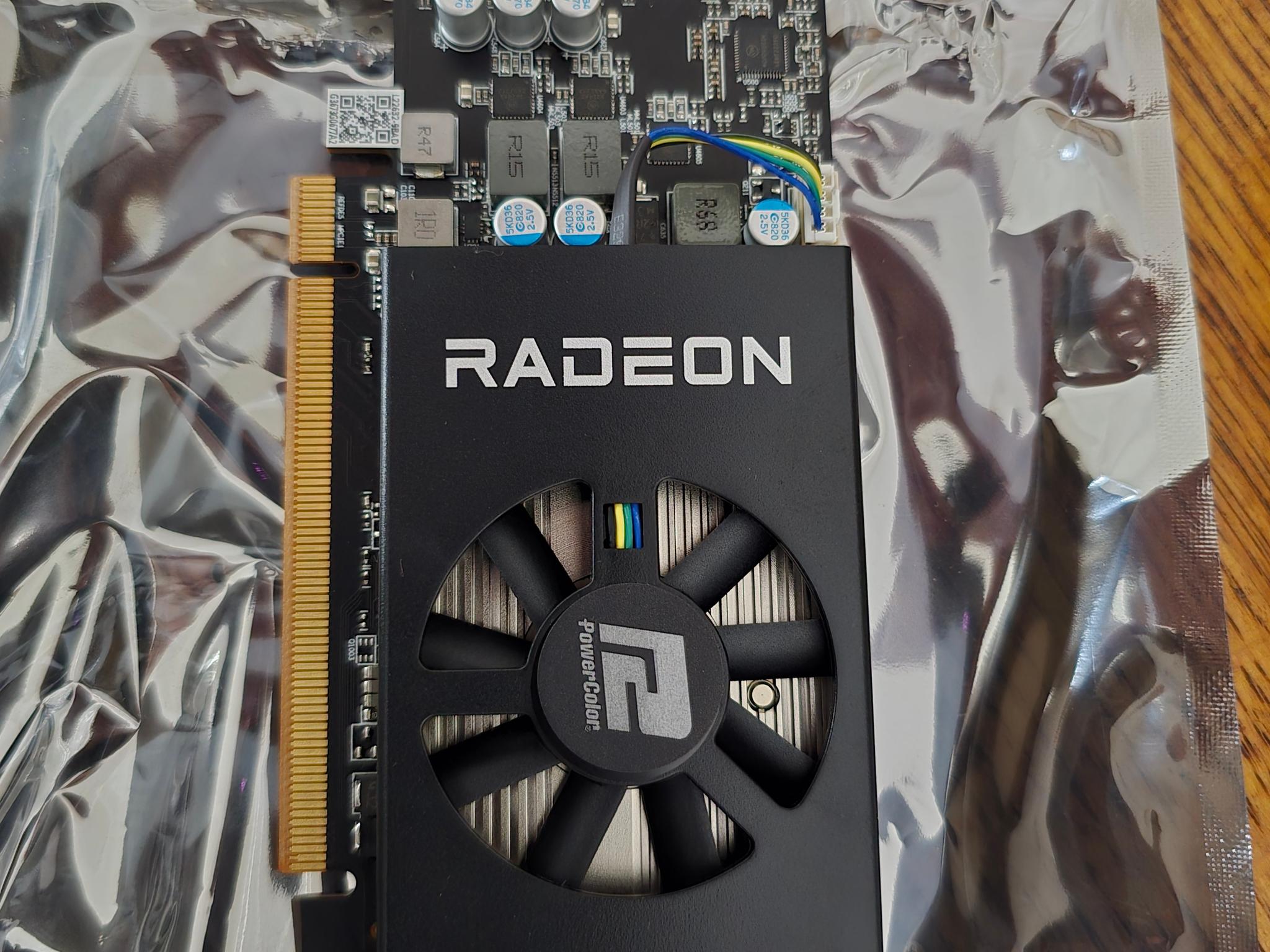 PowerColor Low Profile Radeon RX 6400 4Gb DDR6 no external power SFF single slot itx optiplex mini