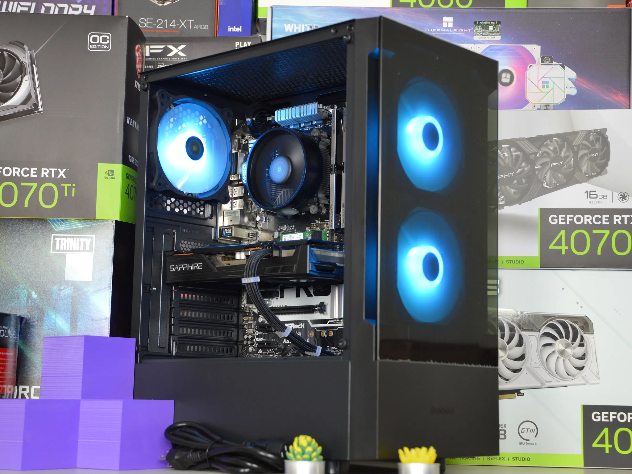 ⚫🌌| RX 5500XT 8GB | RYZEN 5 1600 | 16GB DDR4 RAM | 256GB NVME SSD + 1TB HDD | Midnight Nova |