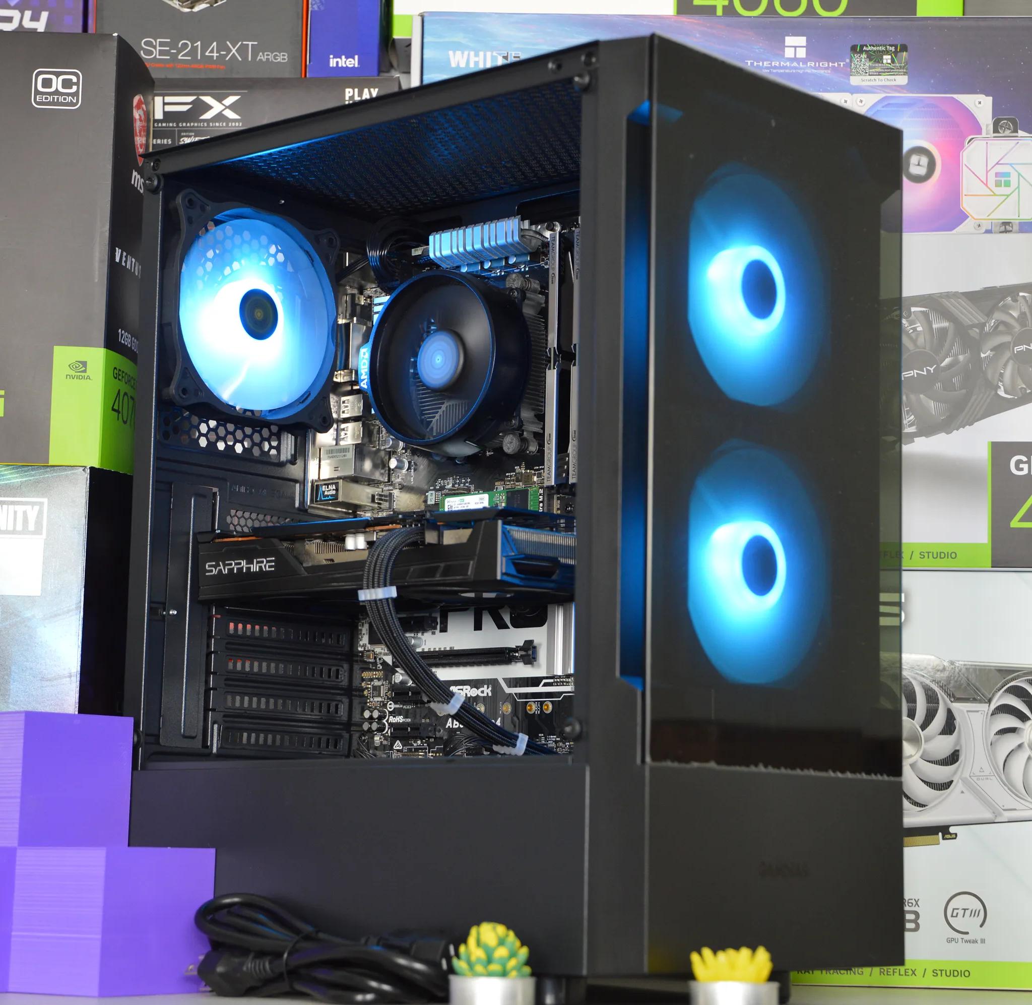⚫🌌| RX 5500XT 8GB | RYZEN 5 1600 | 16GB DDR4 RAM | 256GB NVME SSD + 1TB HDD | Midnight Nova |