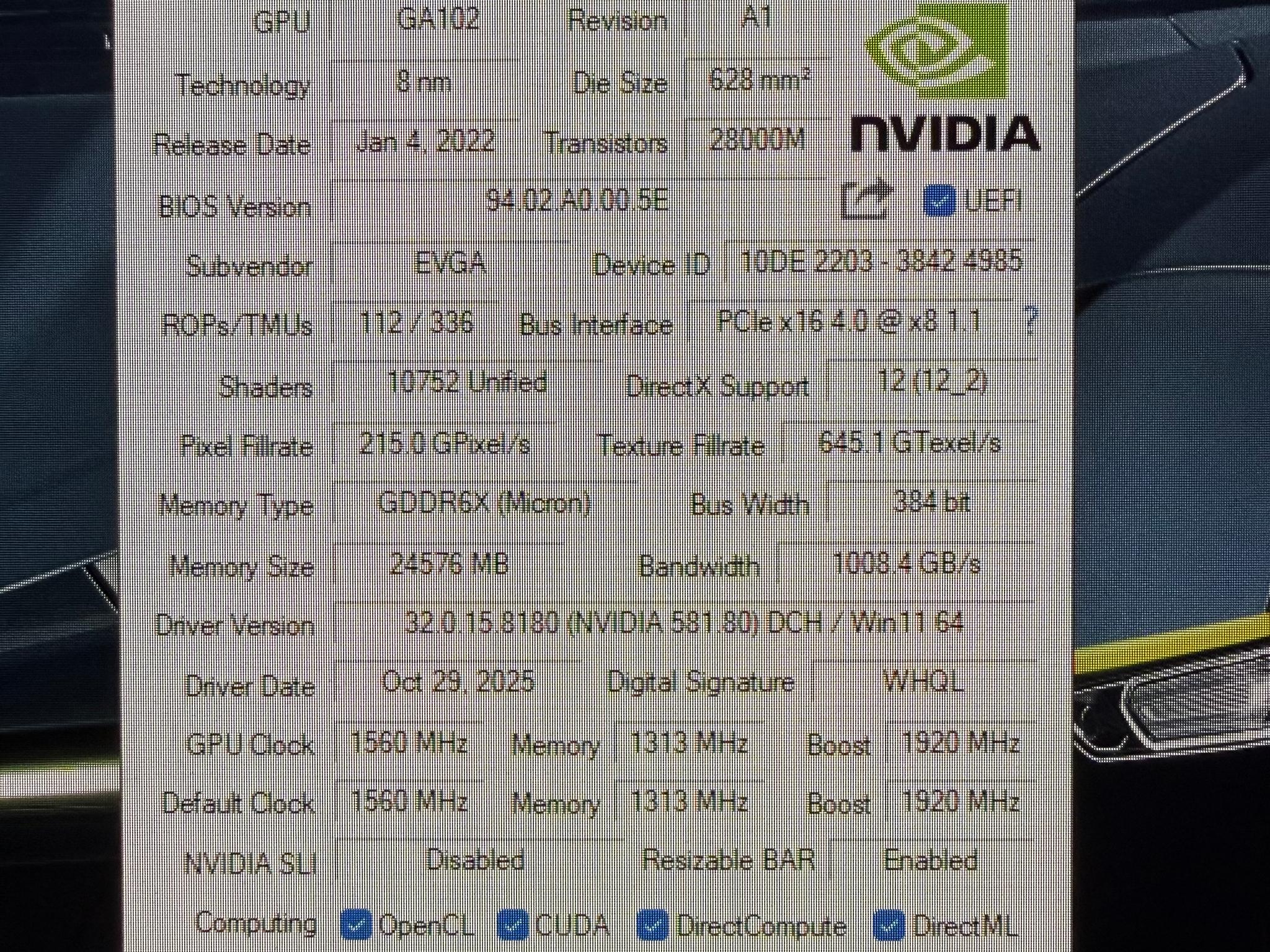 EVGA RTX 3090 Ti FTW3
