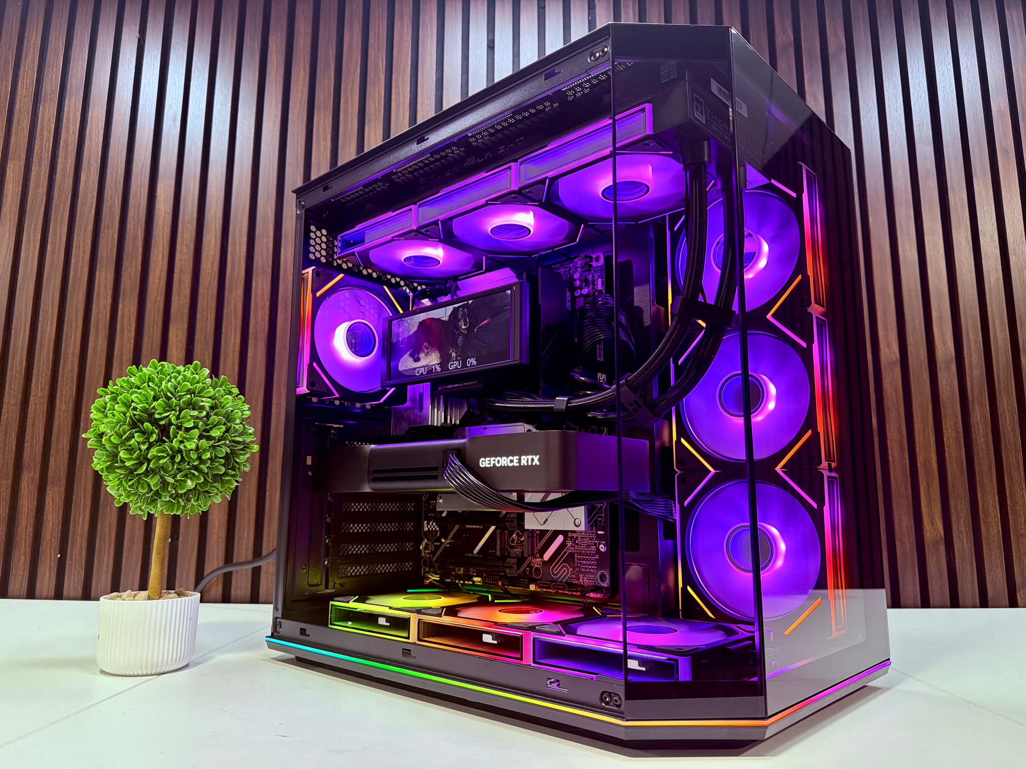 RTX 5090 | Ryzen 9950X3D | 64GB DDR5 | 2TB M.2 | 1200 Watt Gold PSU | LCD AIO