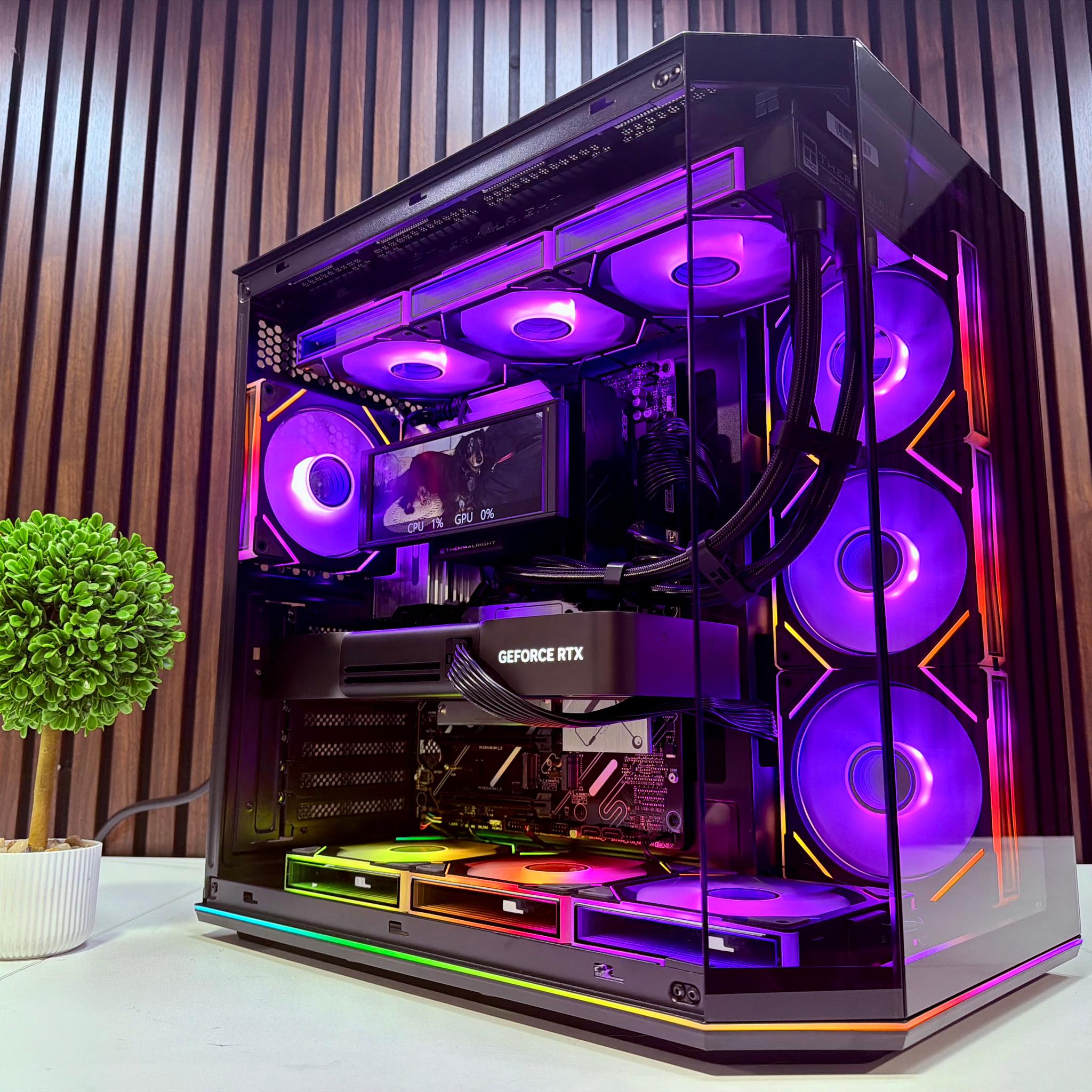 RTX 5090 | Ryzen 9950X3D | 64GB DDR5 | 2TB M.2 | 1200 Watt Gold PSU | LCD AIO