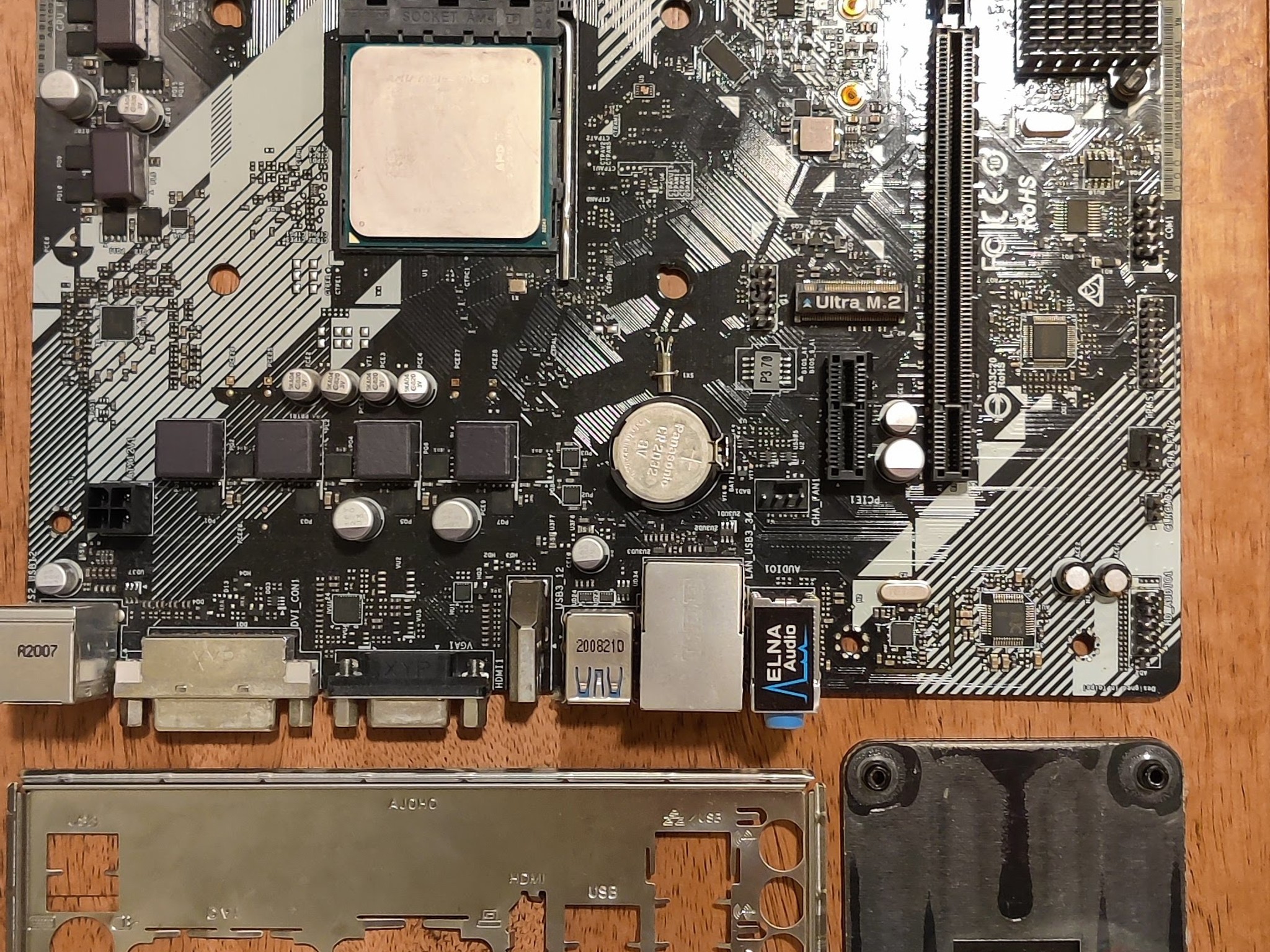 AM4 ASRock Motherboard and AMD Athlon 3000G