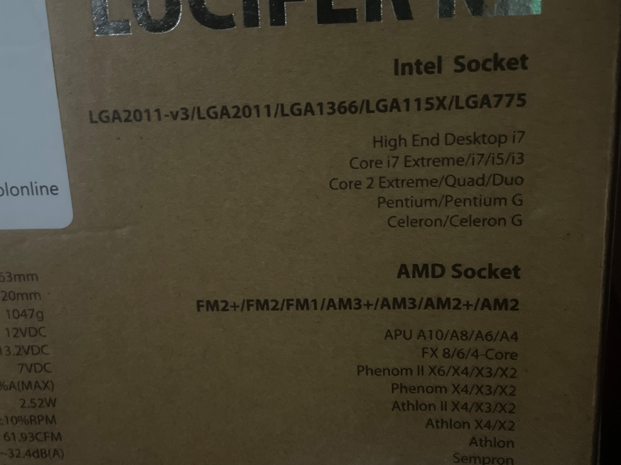 Lucifer K2 Tower Air Cooler -Open Box-