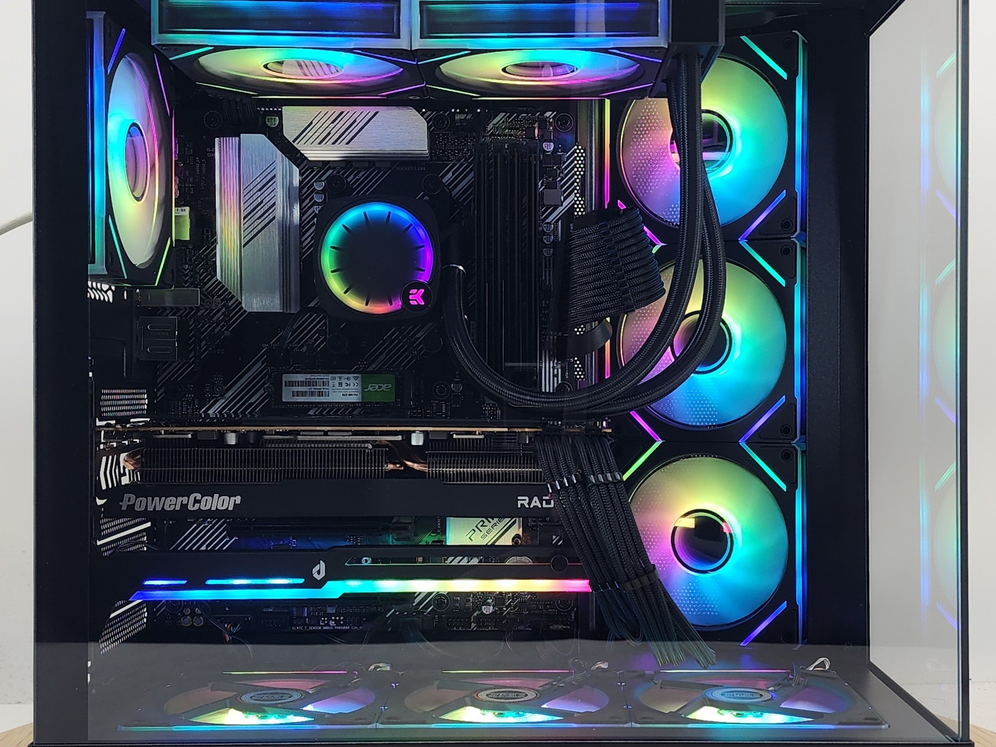 Gaming PC Ryzen 9 5900XT 32GB RAM 2TB SSD RX 7800 XT 16GB Windows 11 Computer
