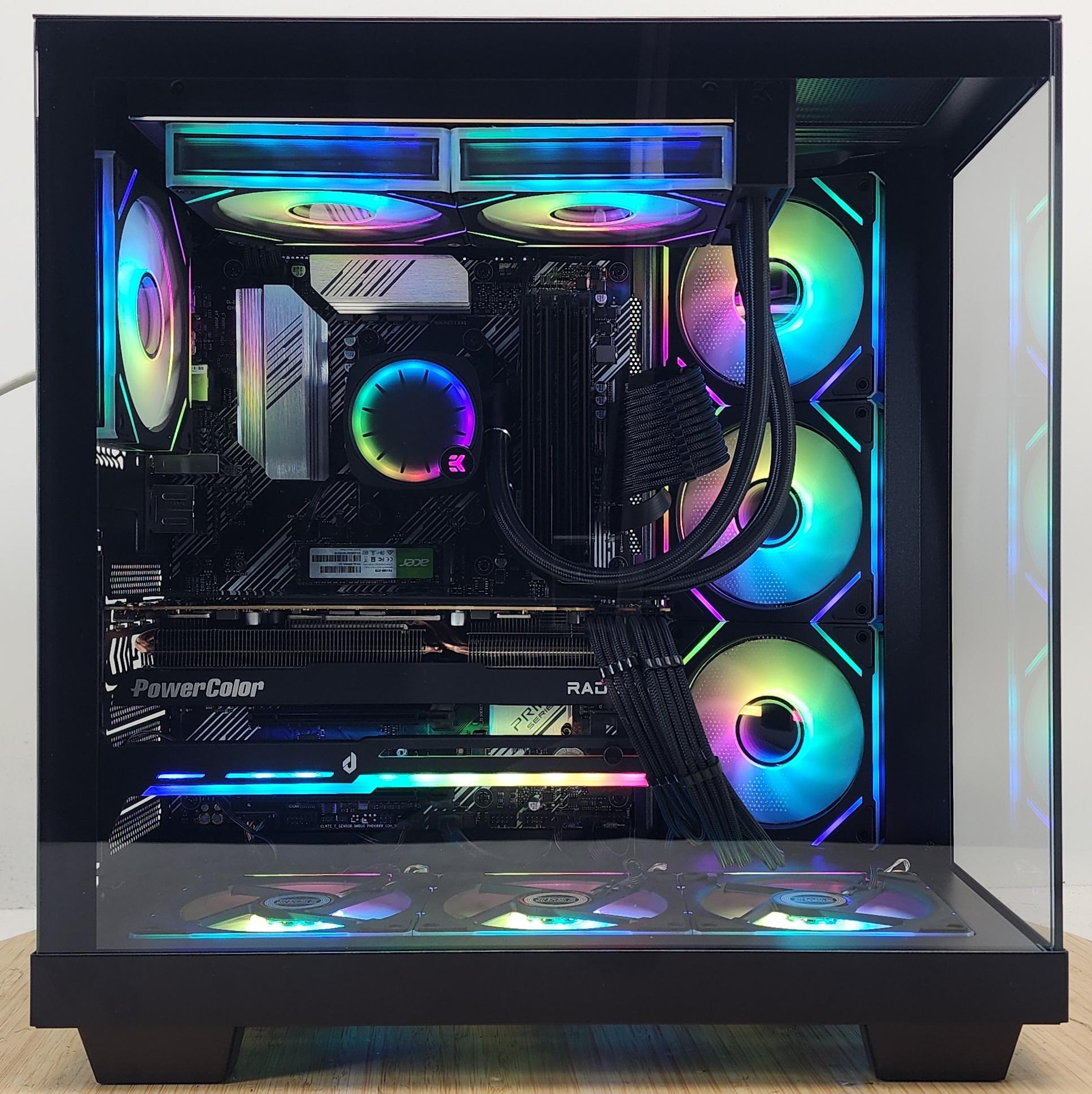 Gaming PC Ryzen 9 5900XT 32GB RAM 2TB SSD RX 7800 XT 16GB Windows 11 Computer