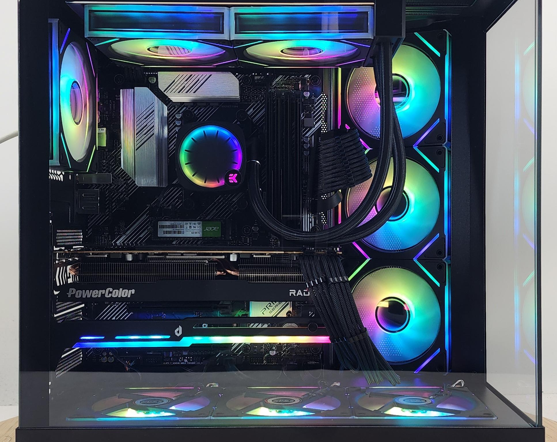 Gaming PC Ryzen 9 5900XT 32GB RAM 2TB SSD RX 7800 XT 16GB Windows 11 Computer