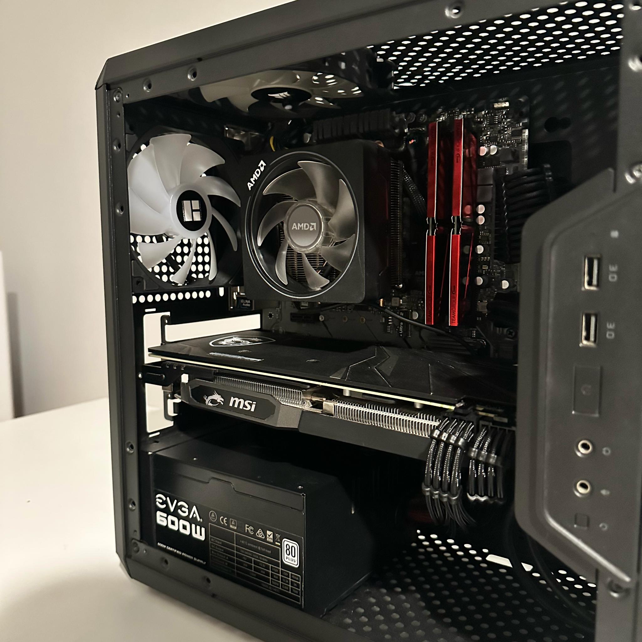 Gaming PC – Ryzen 5 3600 | RX 5600 XT | 16GB RAM | 256GB NVME SSD + 2TB HardDrive | Tested