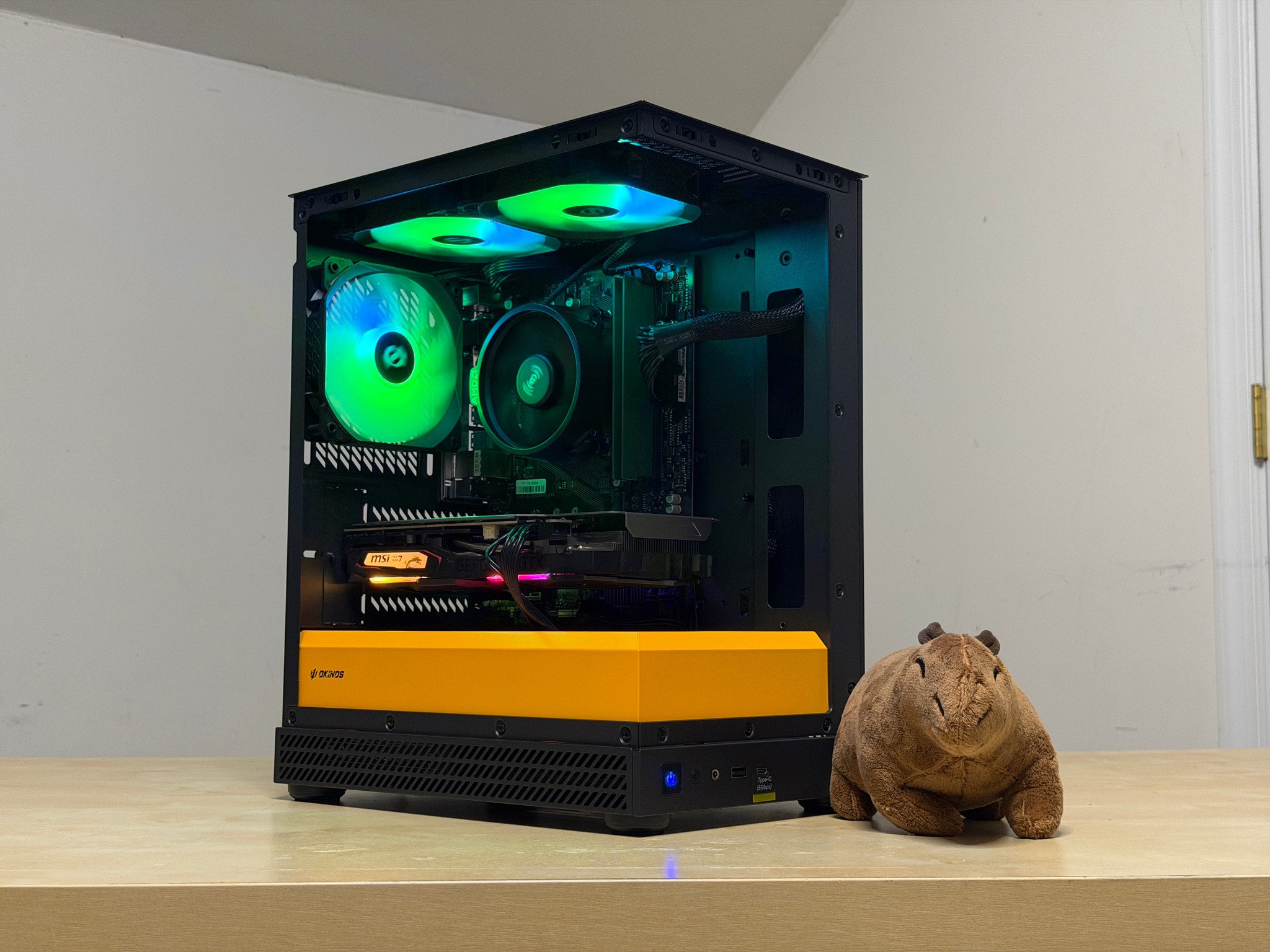 ⚫️🧡1080P BUDGET GAMING PC🧡⚫️ Ryzen 5 2600 | GTX 1660 TI | 16GB RAM | 500gb SSD | WIFI + Bluetooth