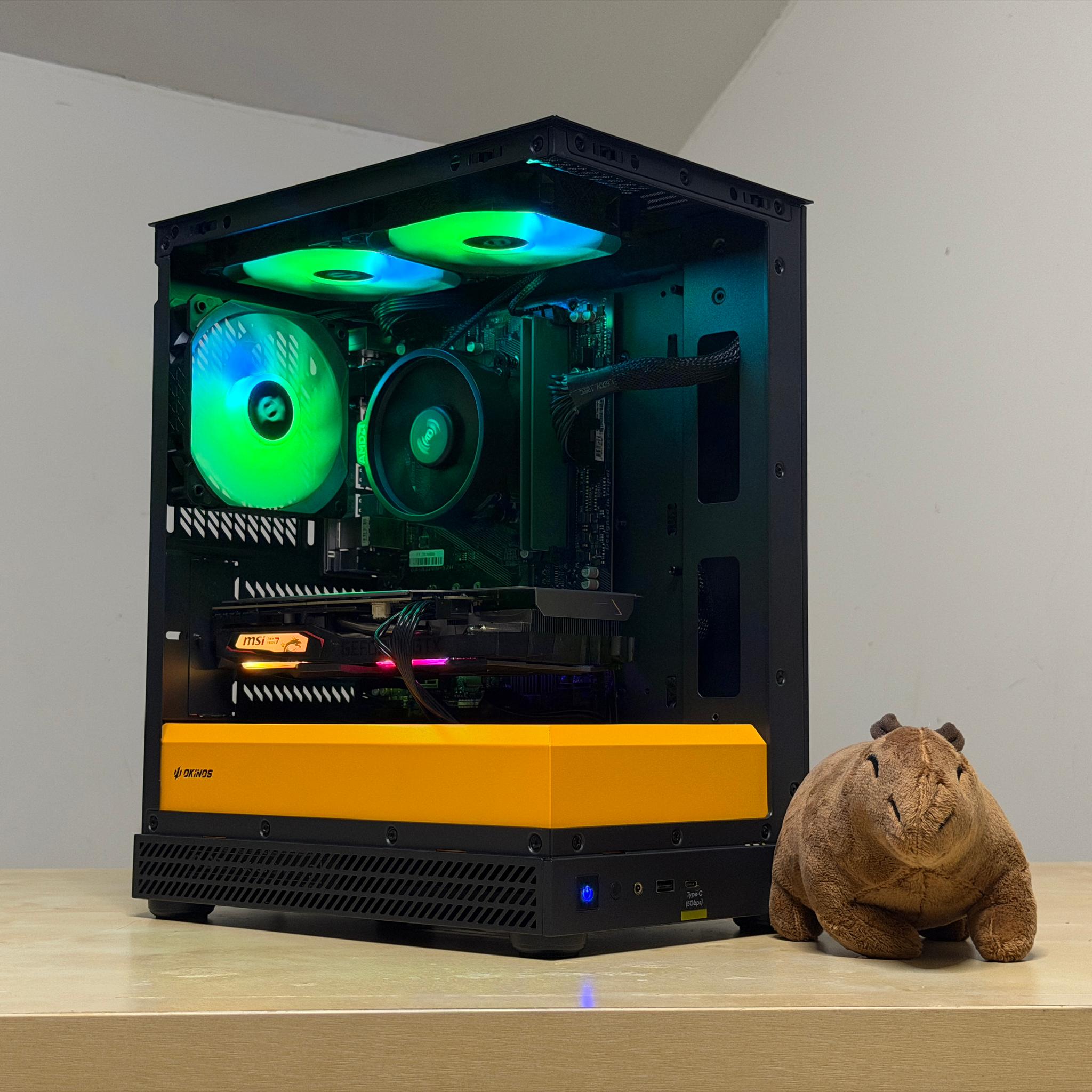 ⚫️🧡1080P BUDGET GAMING PC🧡⚫️ Ryzen 5 2600 | GTX 1660 TI | 16GB RAM | 500gb SSD | WIFI + Bluetooth