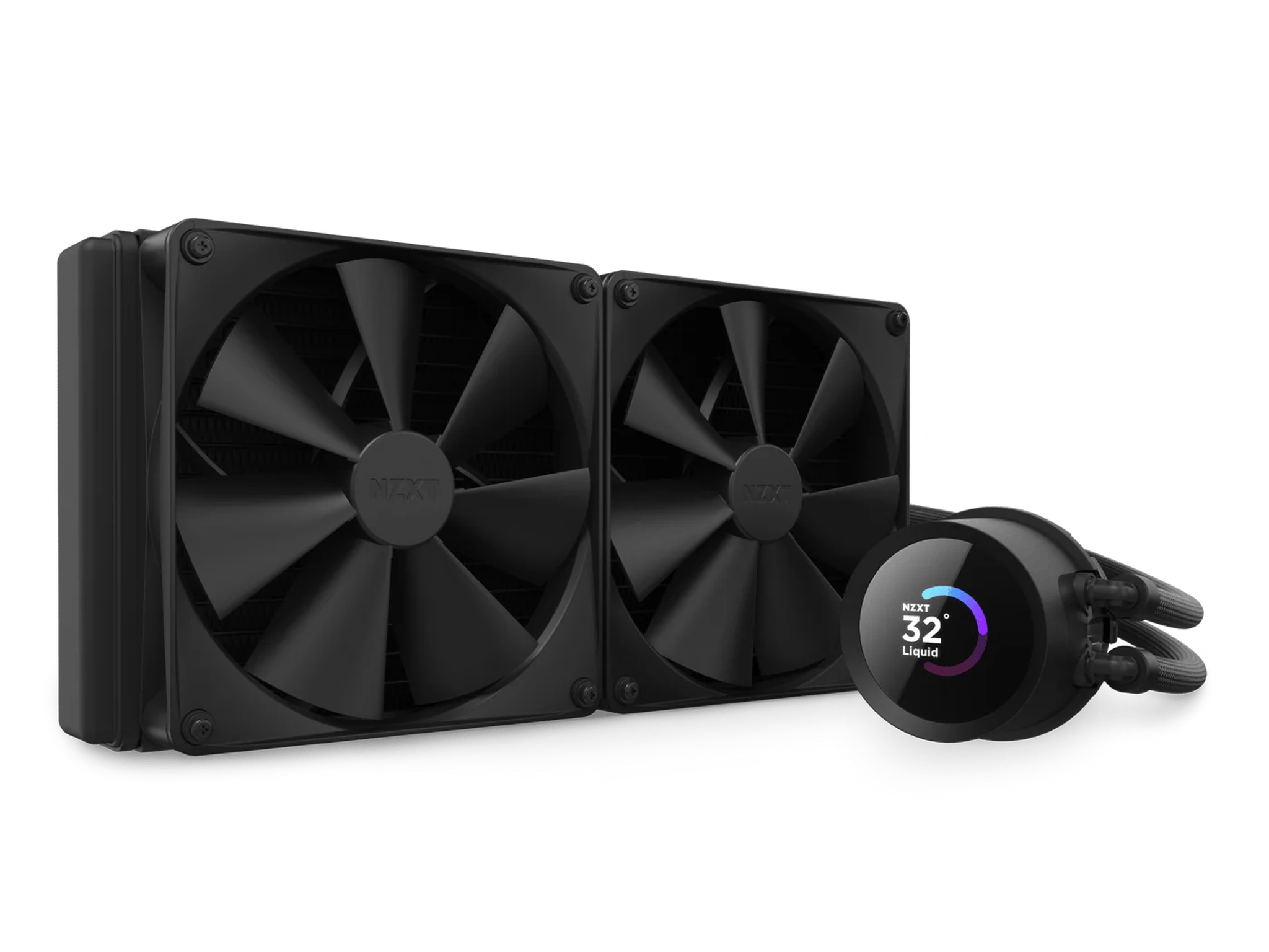 NZXT Kraken 280mm - RL-KN280-B1 - AIO CPU Liquid Cooler - LCD Display New Sealed