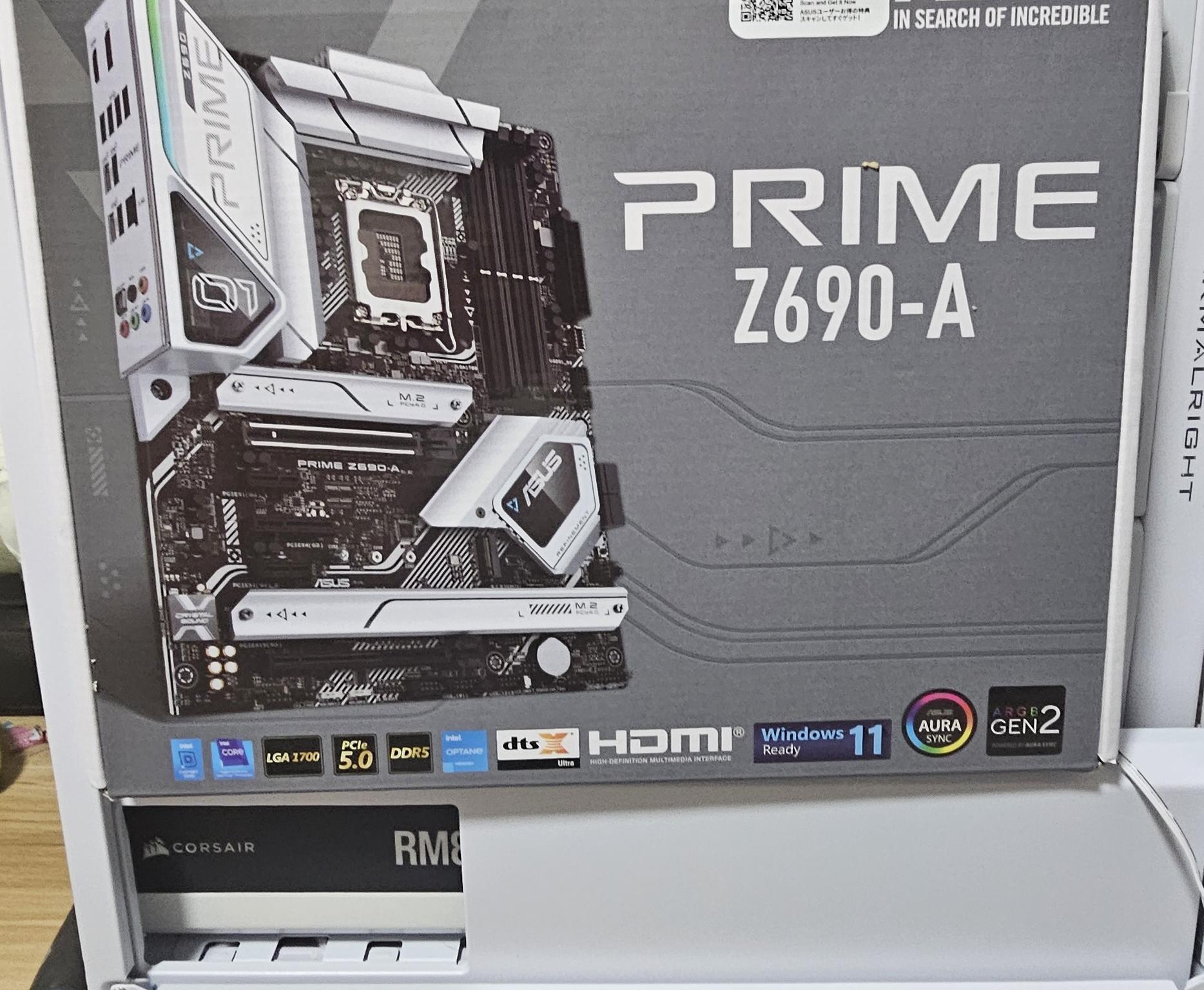 Asus Prime Z690-A + i7 12700kf +32gb ddr5 6000mhz  +