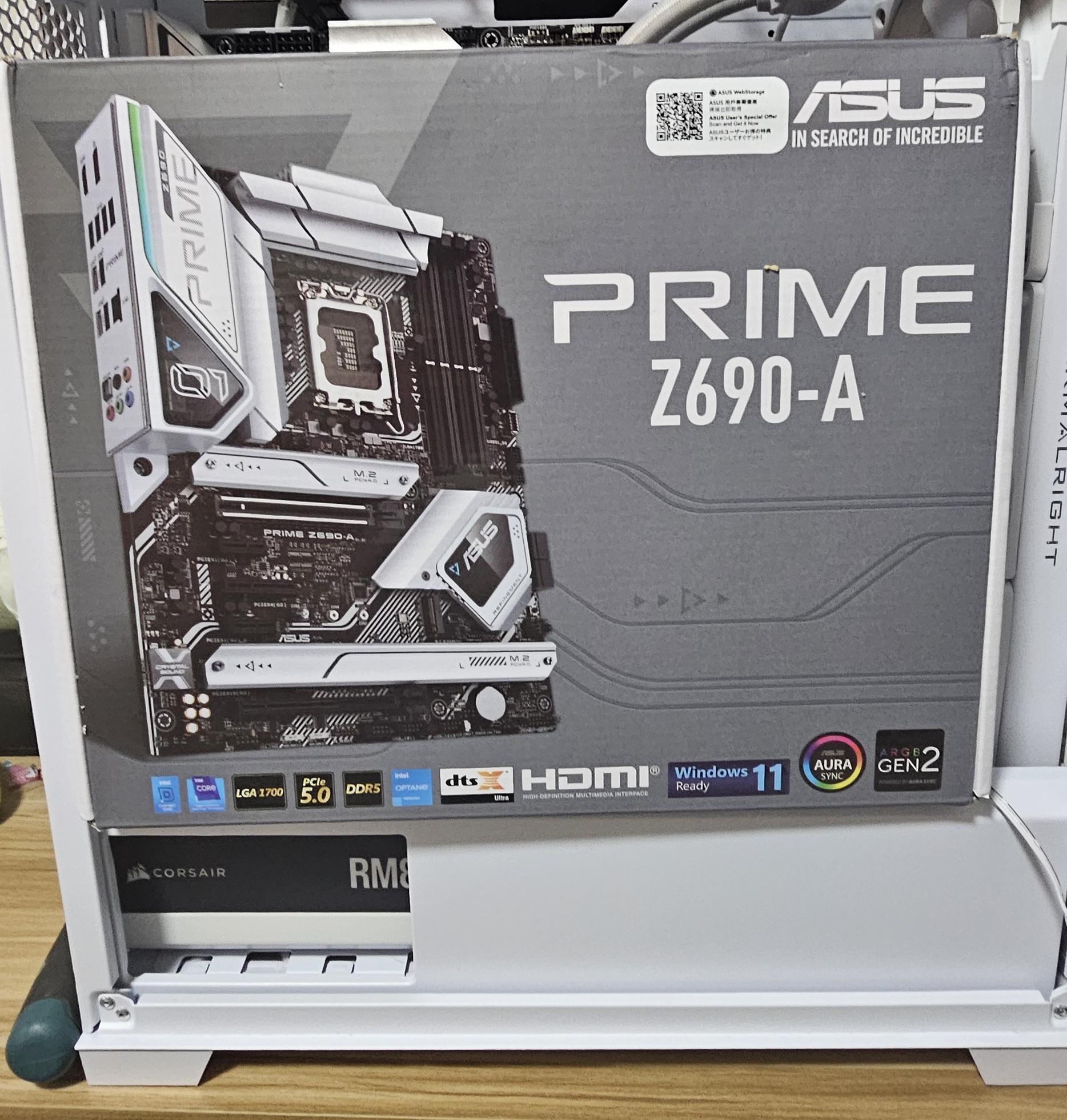 Asus Prime Z690-A + i7 12700kf +32gb ddr5 6000mhz  +
