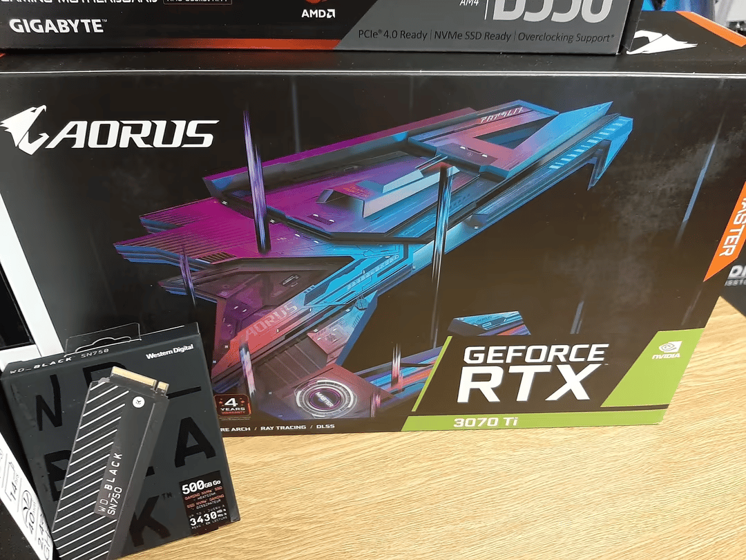 NewEgg Shuffle Combo -Gigabyte GeForce RTX 3070ti AORUS MASTER 8GB GDDR6X + B550 AORUS mobo 