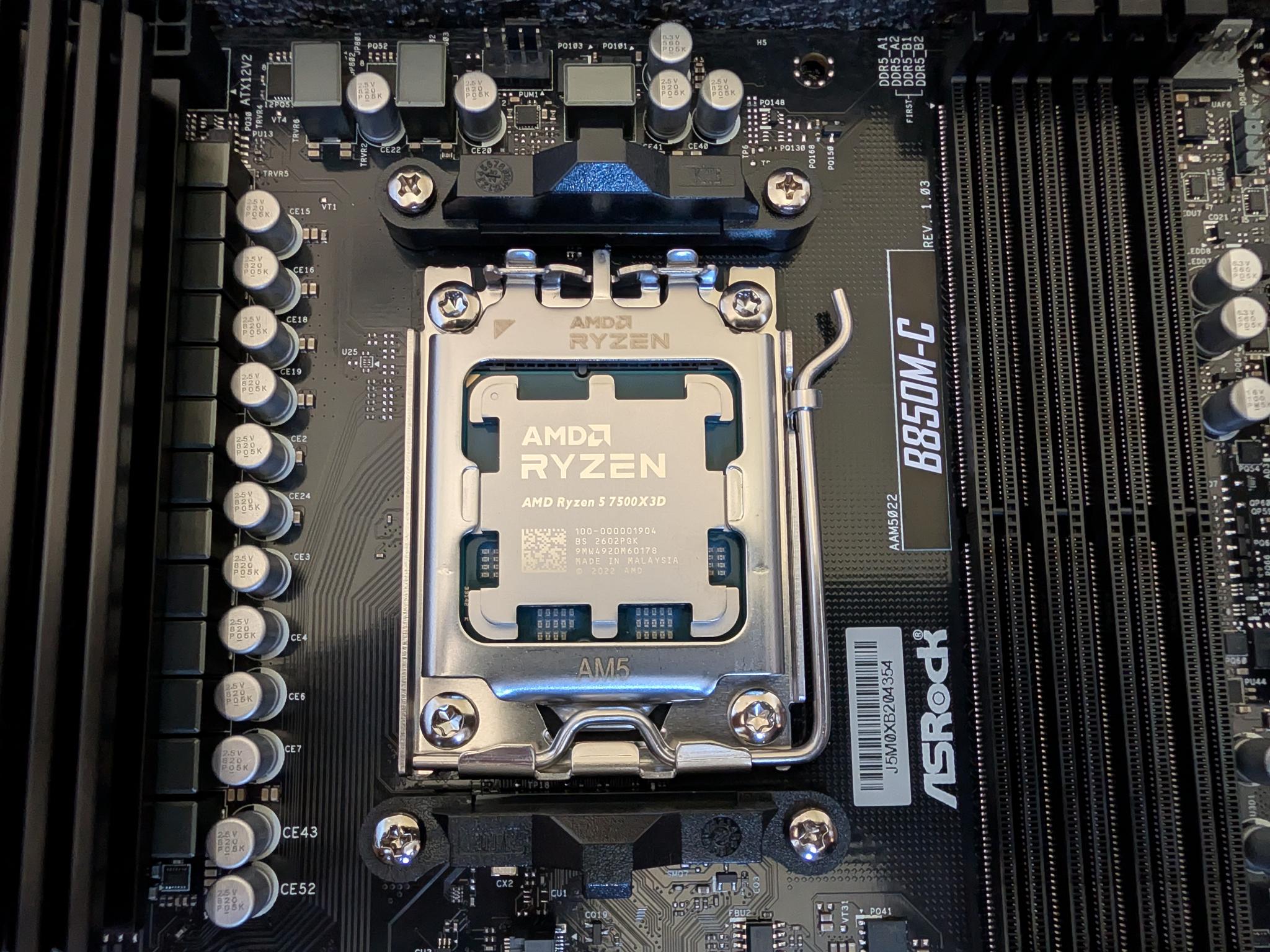 AMD Ryzen 5 7500X3D + ASRock B850M-C AM5 Motherboard Bundle