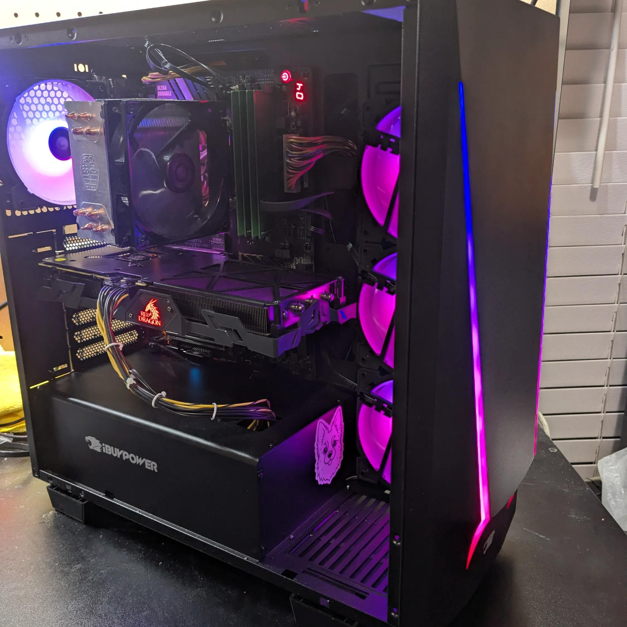 Marvel Rivals Ready | 180 Day Warranty | i7-6700K, 16GB DDR4, AMD Vega 56 8GB, 500GB SSD, Win11 ,RGB