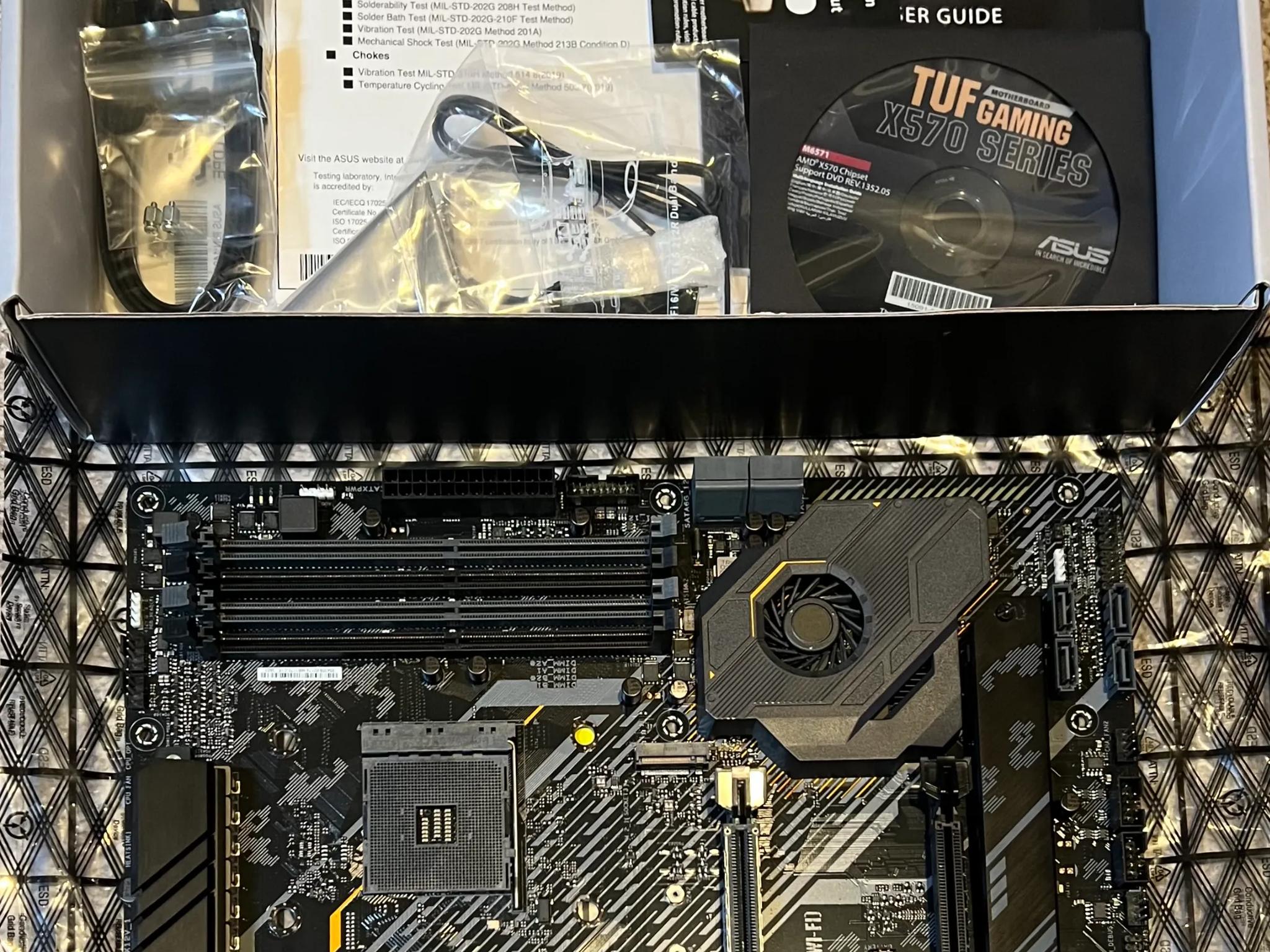 ASUS AM4 TUF Gaming X570-Plus (Wi-Fi) AM4 Zen 3 Ryzen 5000 & 3rd Gen Ryzen ATX MOBO